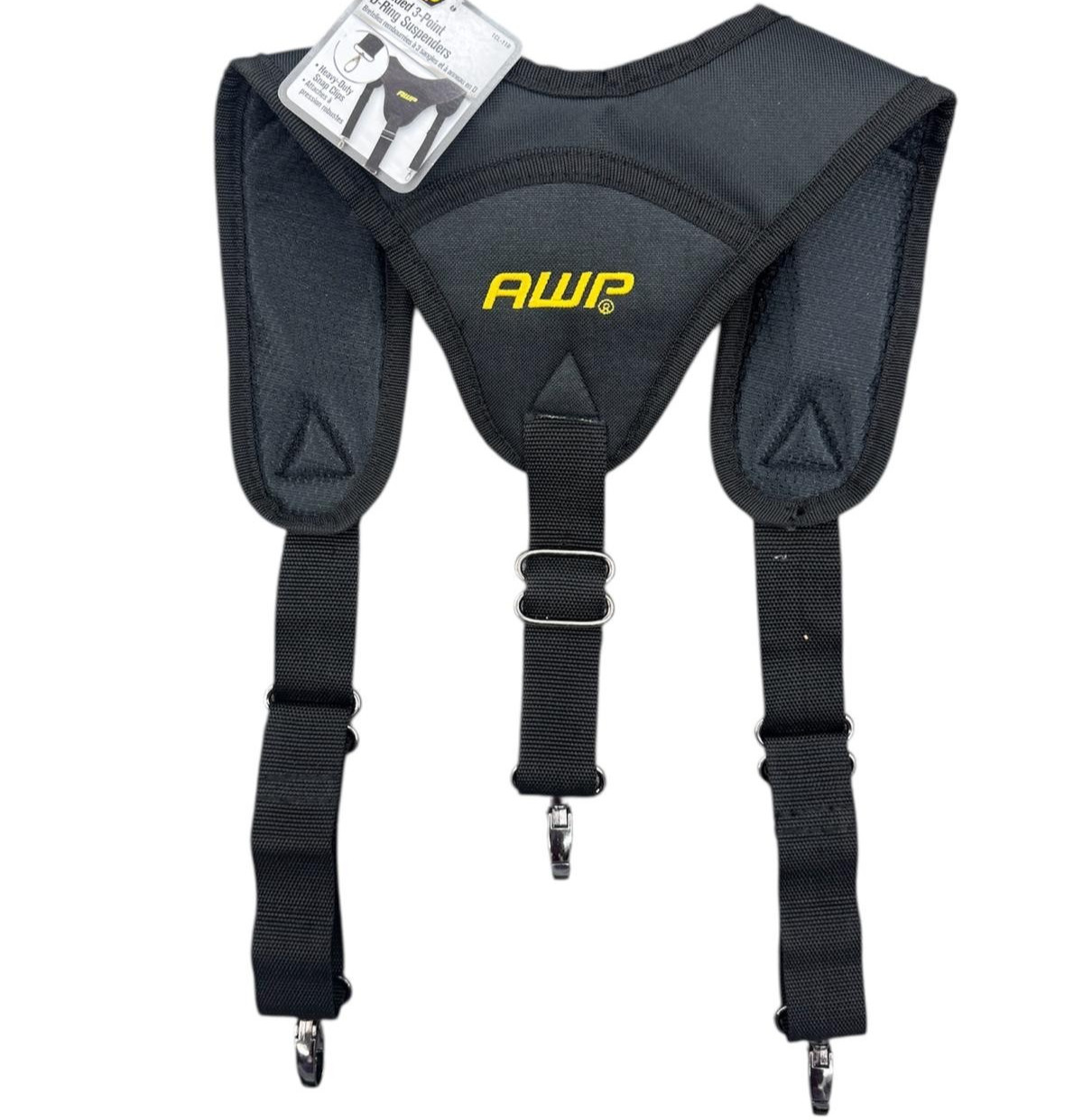 AWP Adjustable Padded 3-Point D-Ring Polyester Suspenders 1CL-118