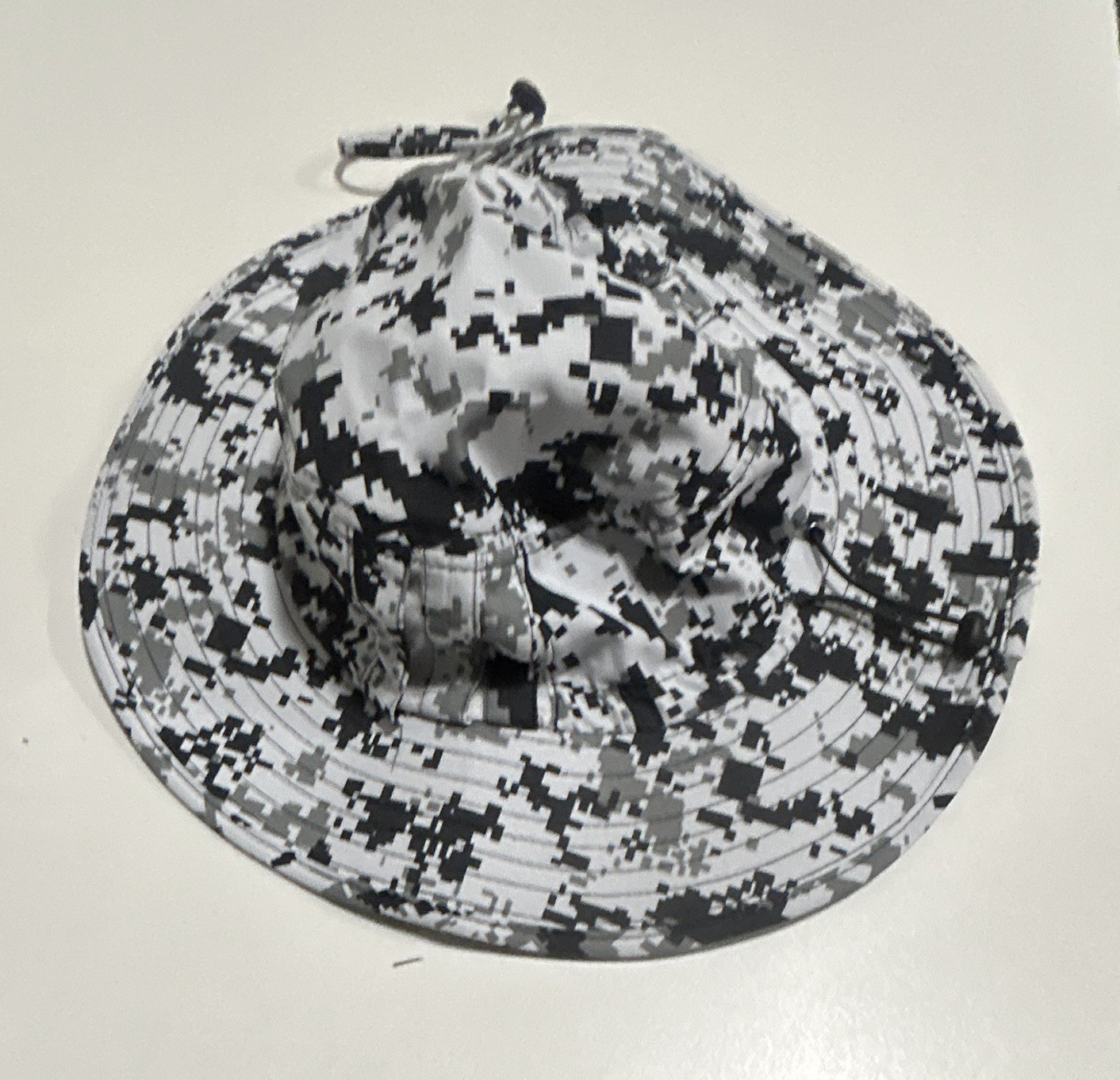 Eargle Men’s Digital Camo Boonie Hat Wide Brim Adjustable Chin Strap