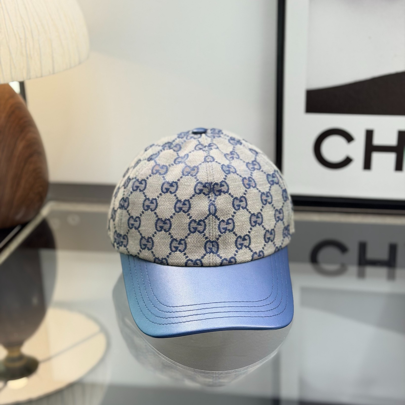 Moncler Men’s Classic Blue Adjustable Baseball Cap M