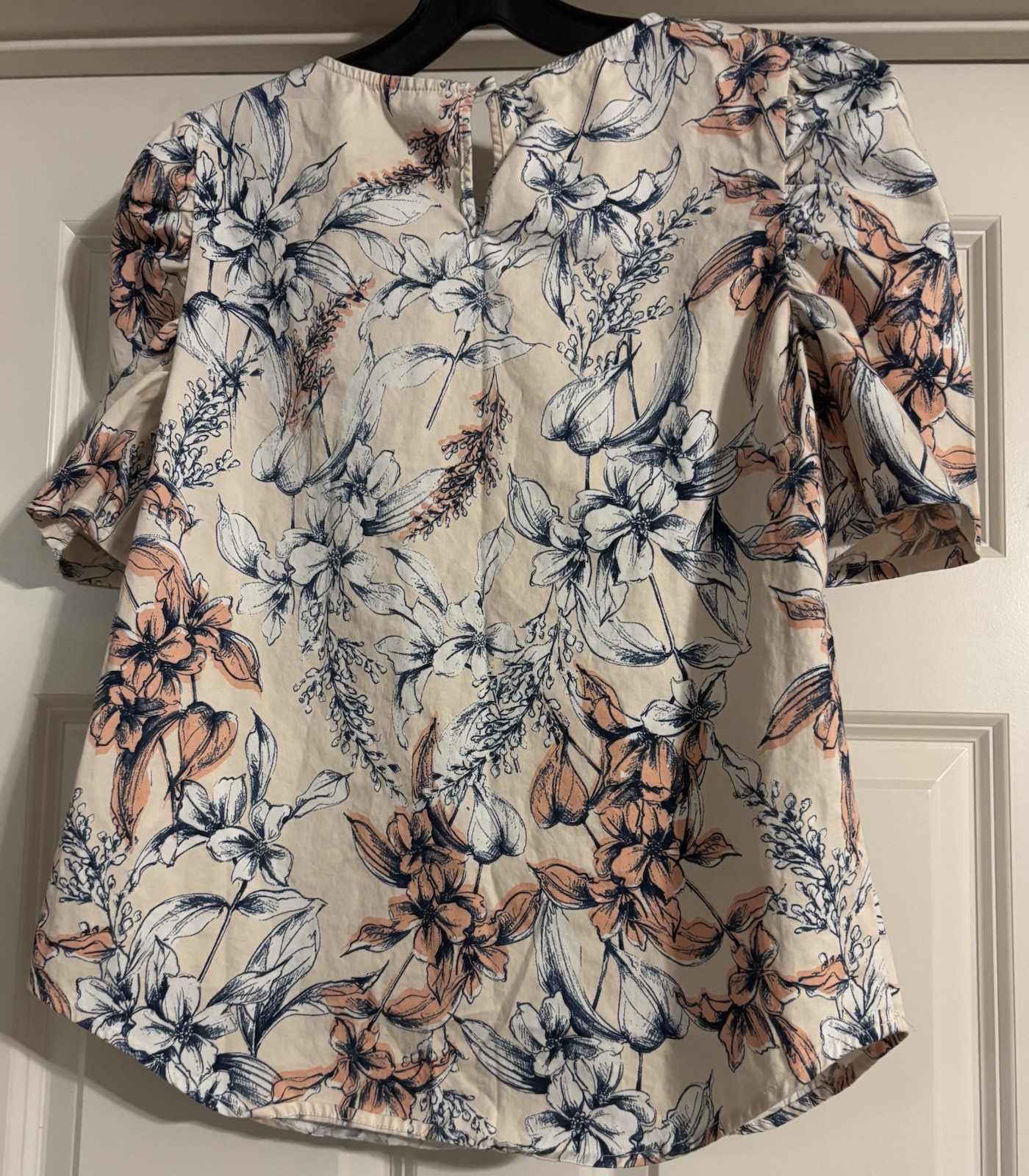 Alex Marie Boho Cottagecore Old Money Puff Sleeve Luxury Keyhole Back Size S