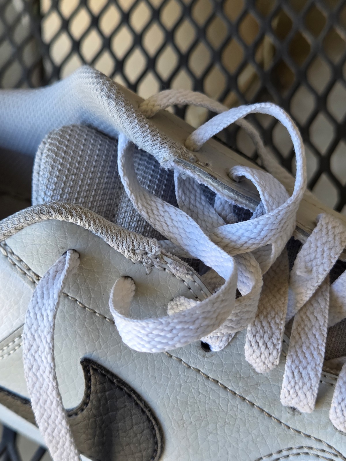 Mens Nike Court Vision Low White With Bkack and Grey Size 9