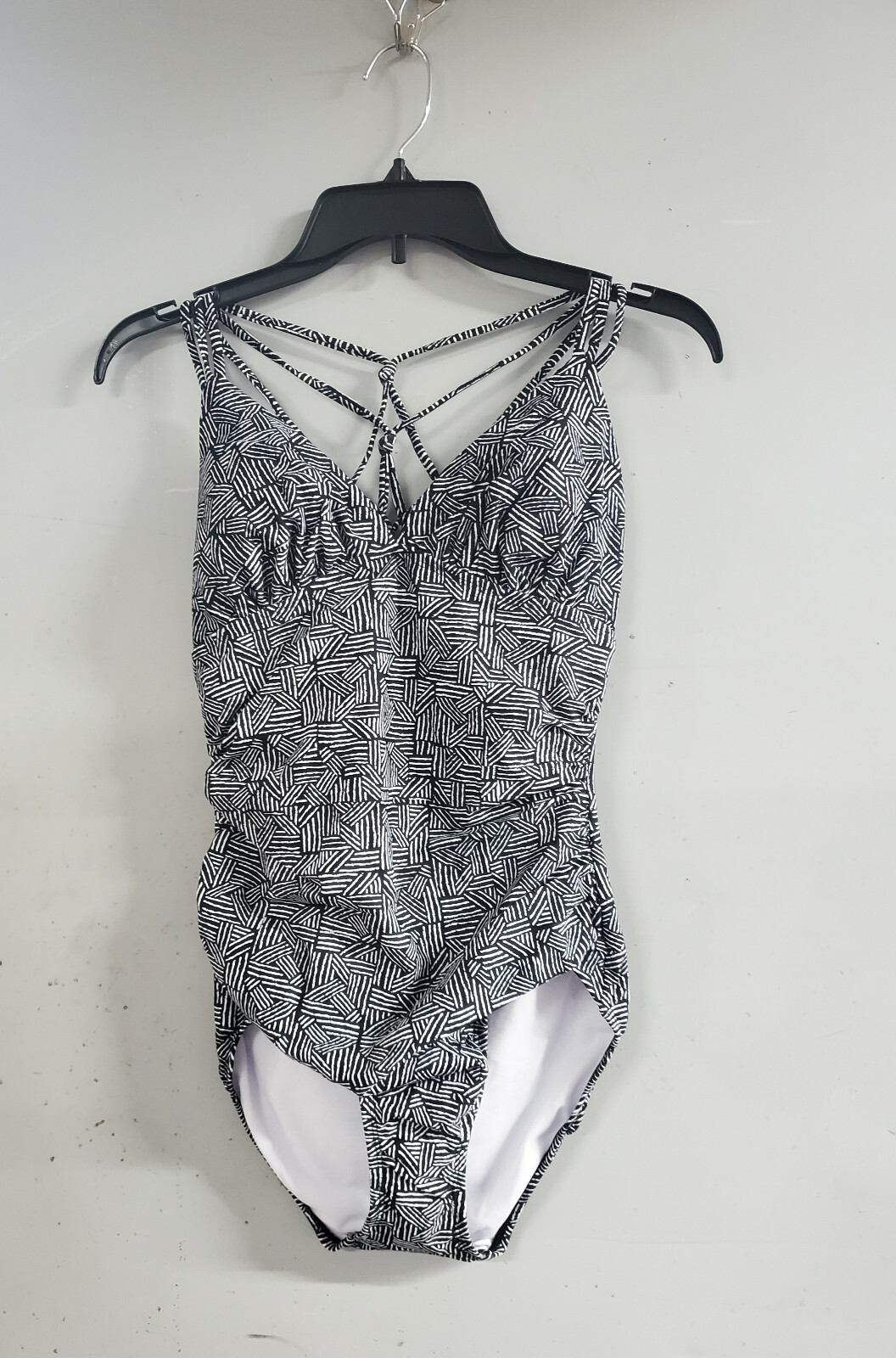 Kona Sol Women’s 1 pc Black/White Geo Print, Size XS, Medium, NWT, SHIPS FREE