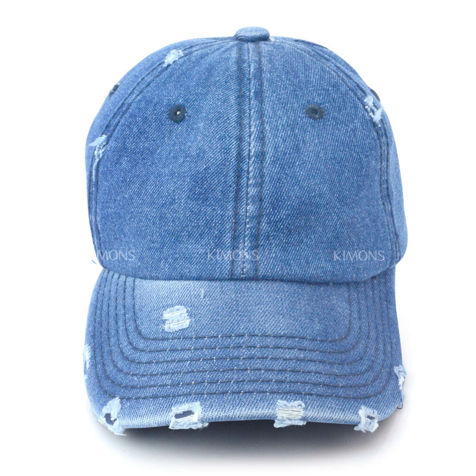 Vintage Washed Cotton Baseball Cap Distressed Solid Polo Denim Hat Dad Ball Army