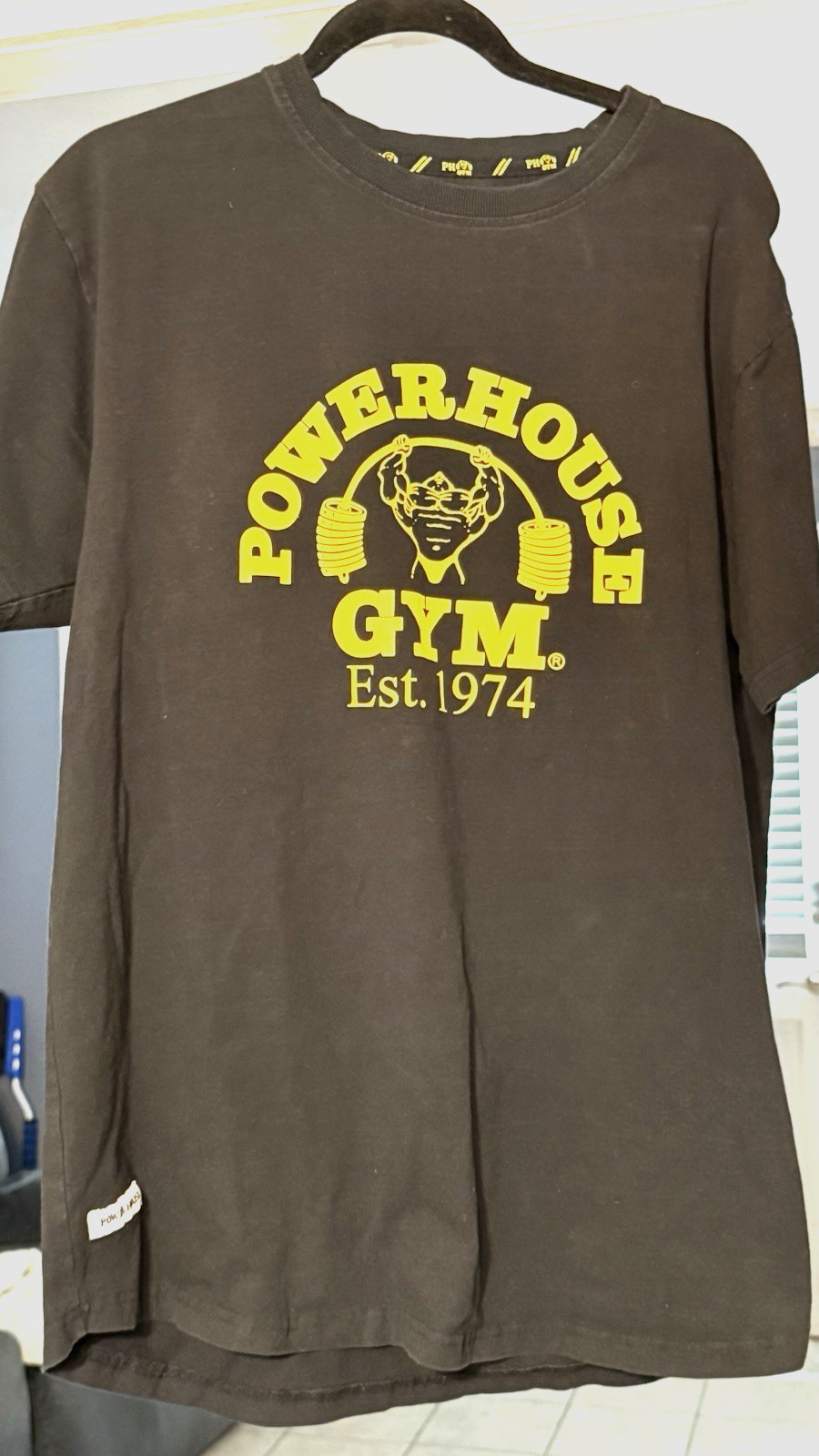 POWERHOUSE GYM Est 1974 Front & Back Bodybuilding Weightlifting Extra Large XL