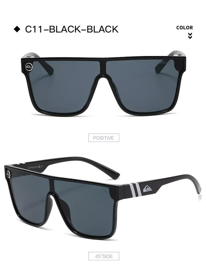 Men’s sunglasses Quiksilver Shield Mirror Polarized UV400 Blue Orange Black Red
