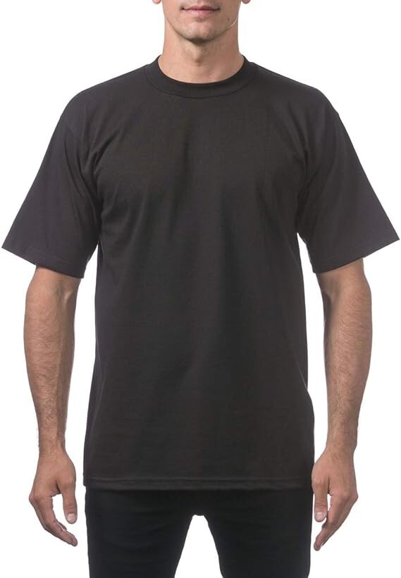 Pro Club Men’s Heavyweight Cotton Short Sleeve Crew Neck T-Shirt