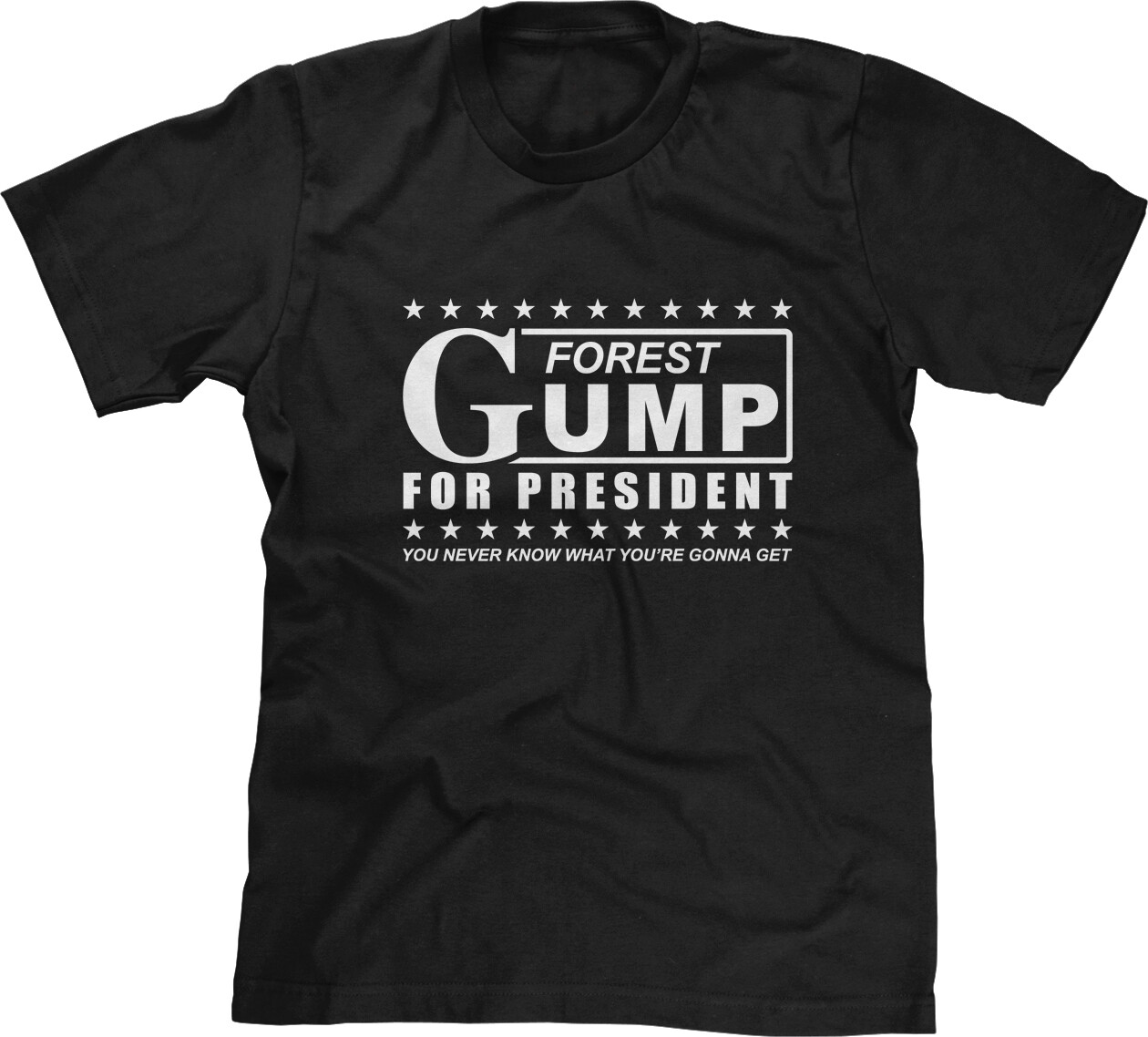 Forrest Gump Funny Comedy Movie Humor Voting Quotes Pop Culture 90s Mens Tee