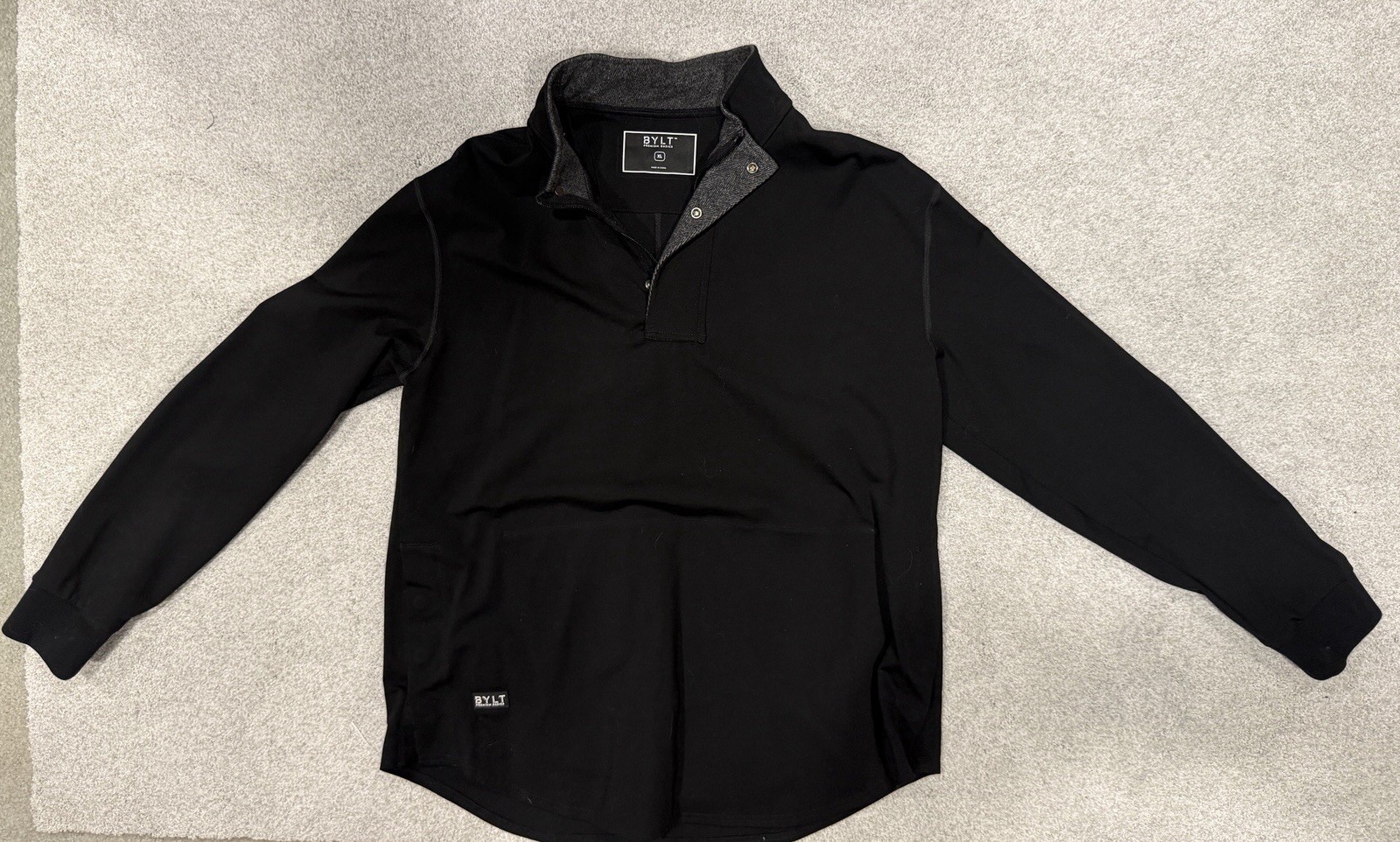 NWT BYLT Premium Men’s XL Elite Fairway Drop Cut Golf Pullover Magnetic Seam