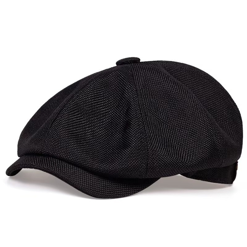 Newsboy Hat Flat Cap Driver Herringbone Tweed Plain Wool Baker Boy Classic Golf