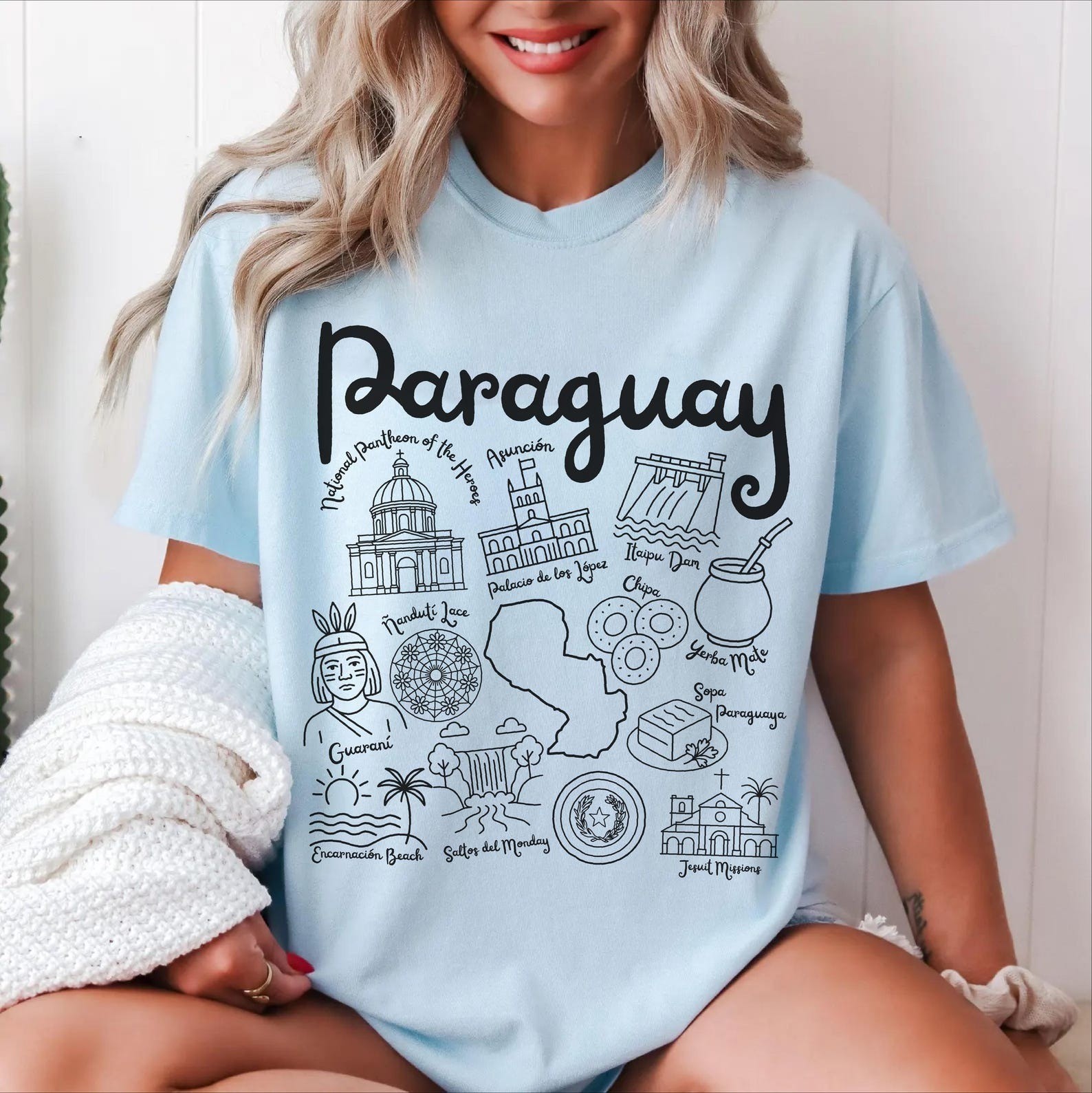 Paraguay Mass Shirt Gift Travel Paraguay Trip Lover Souvenir Tee