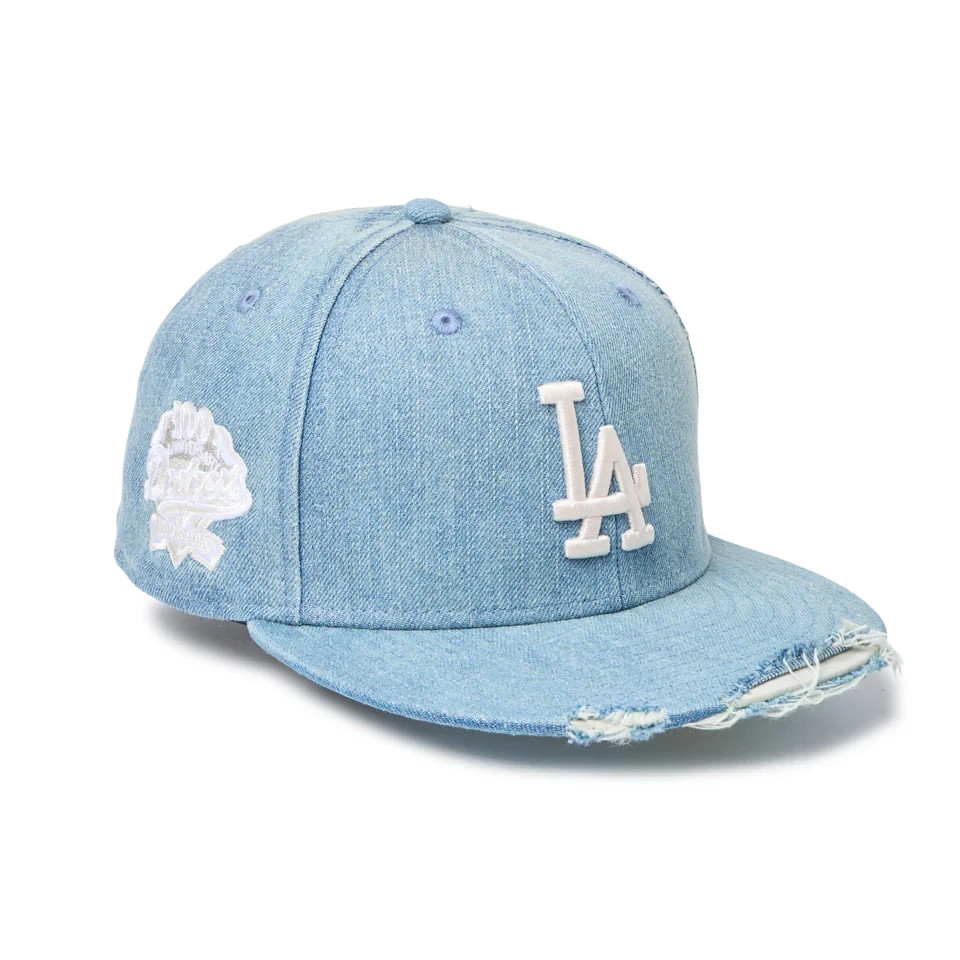 New Era 59FIFTY Distressed Denim Cap MLB LA Los Angeles Dodgers 14745174 Japan