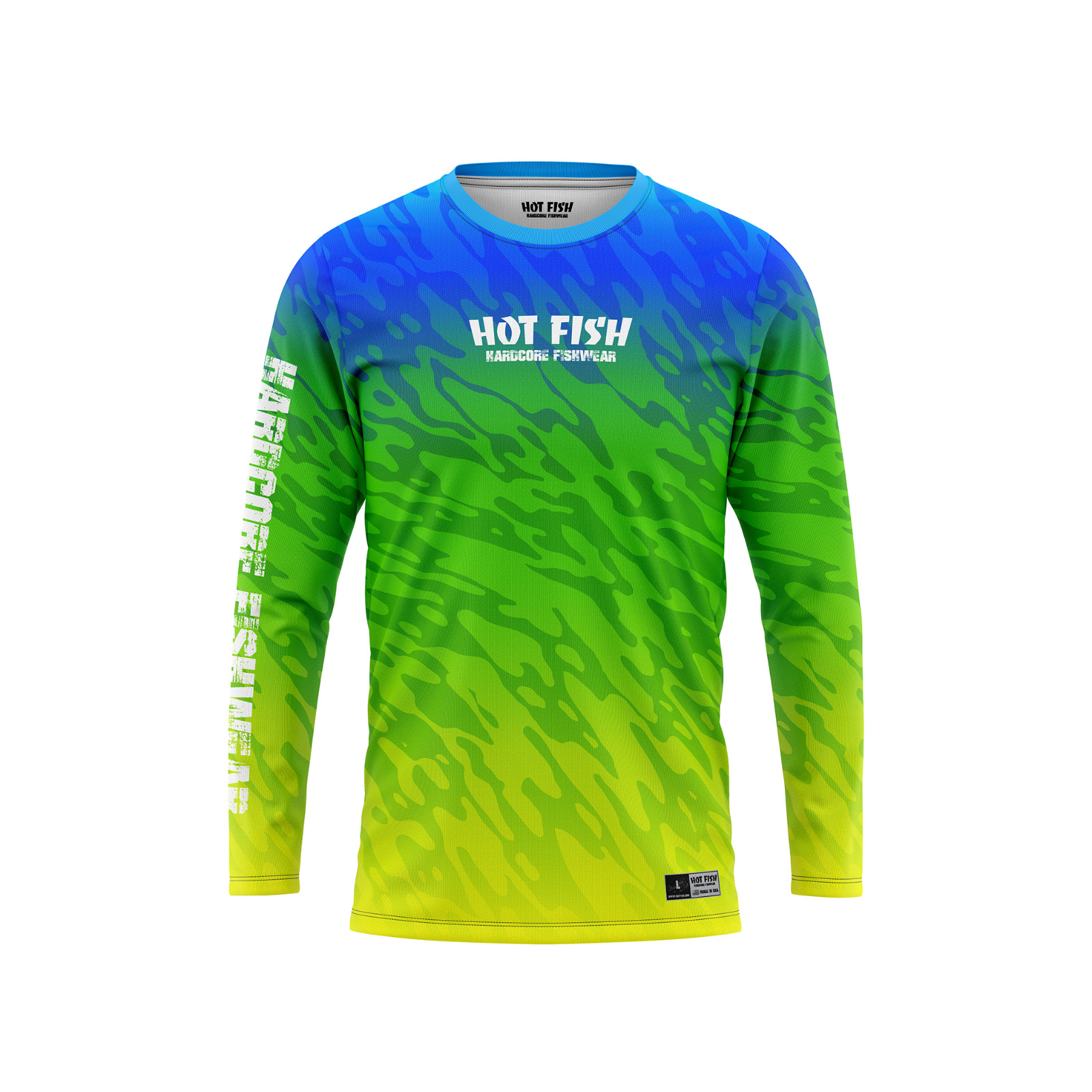 HOT FISH MAHI MAHI – Men’s Long Sleeve Fishing Shirt – UPF Protection