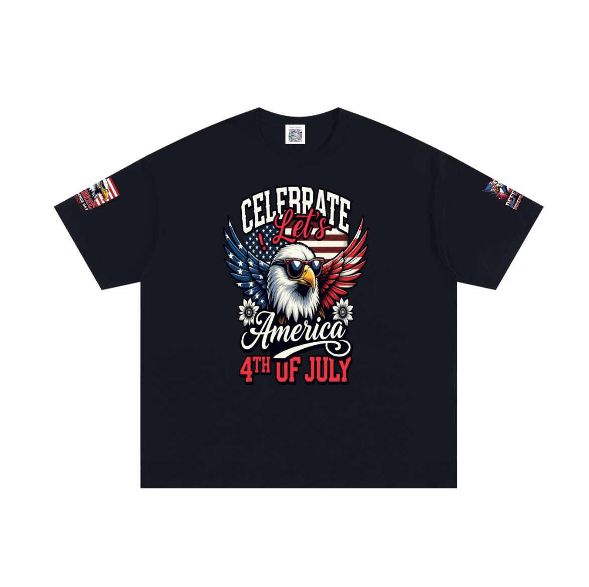 4th July USA Shirt Unisex Oversized Cotton T-Shirt