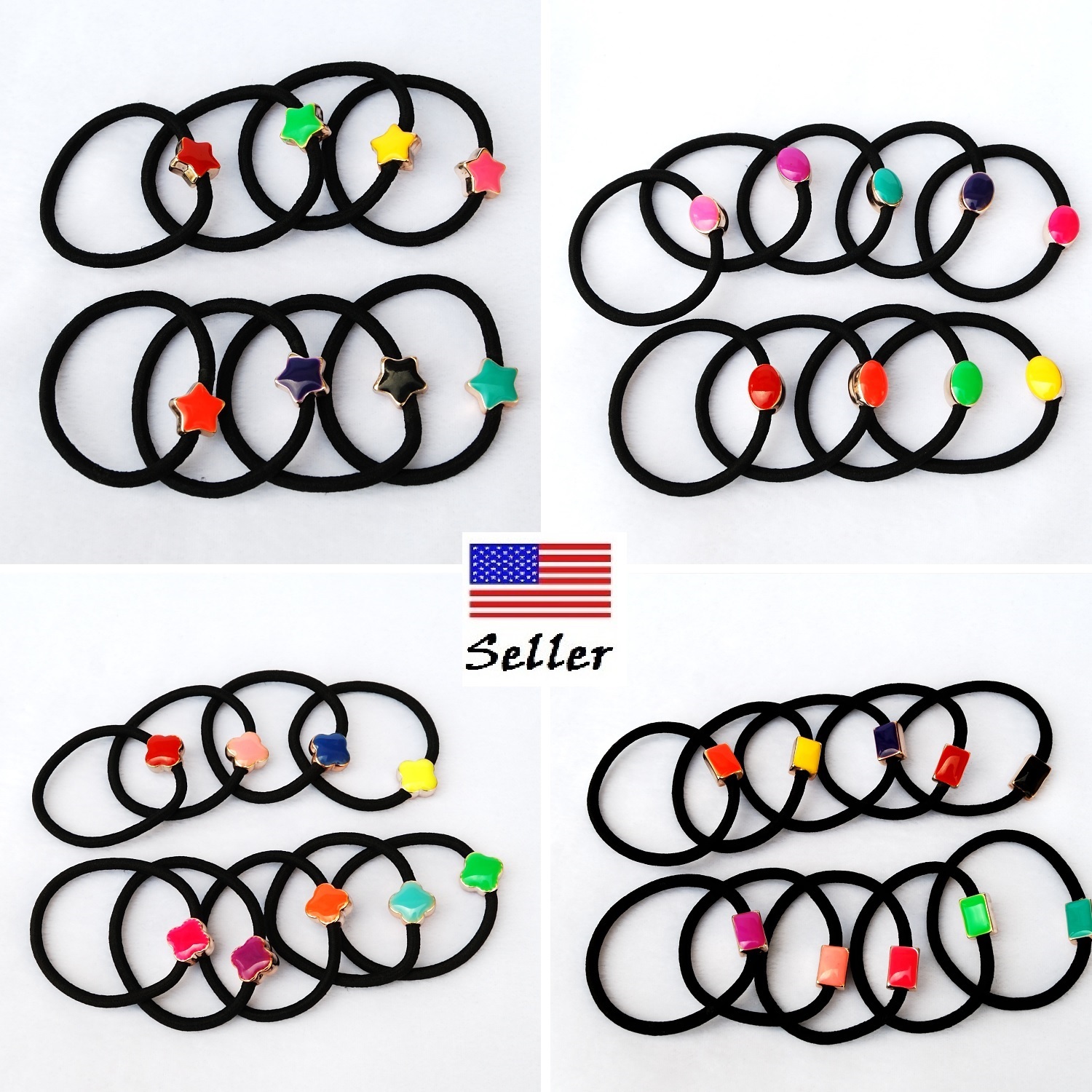5/10 piece Mixed color Hair ties