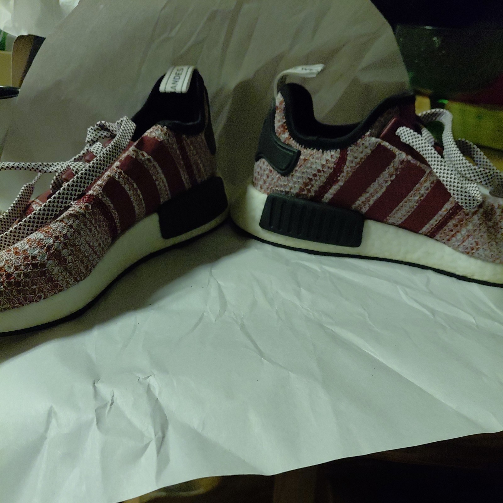 Adidas NMD_R1 Prime knit Burgundy Size 9 Mens Shoes Sneakers