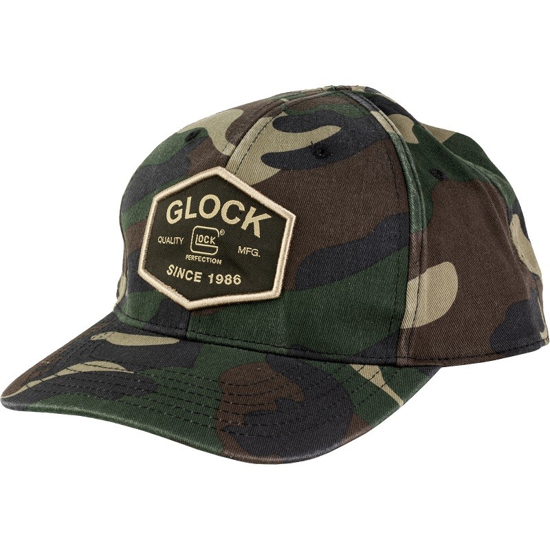 Glock AP95880 Quadcam Structured Patch Adjustable Snapback Hat Headwear Cap OSFA