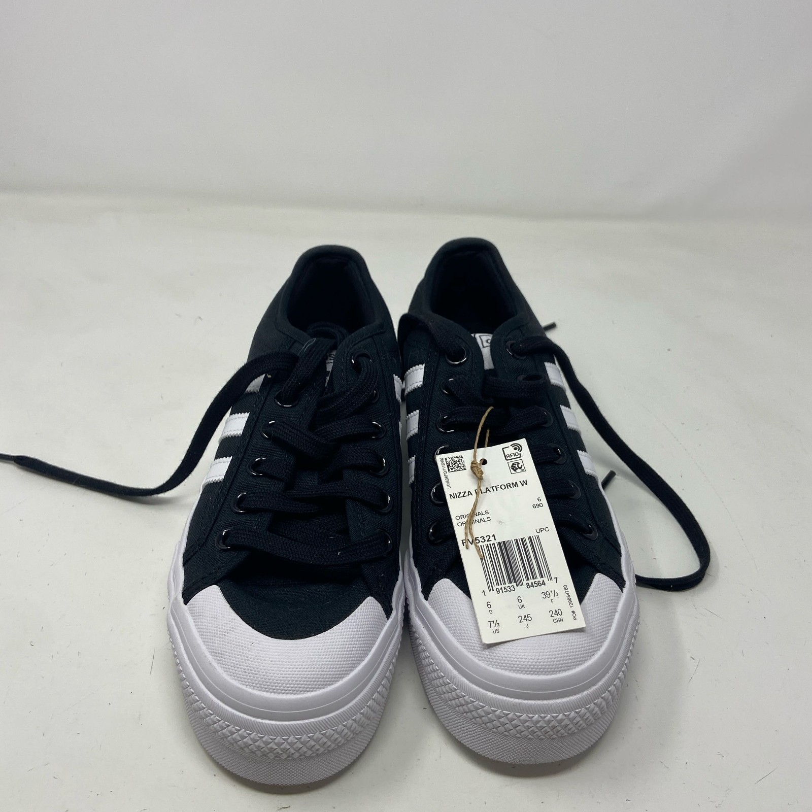 Adidas Nizza Platform W Shoes Black/White Women’s 7.5