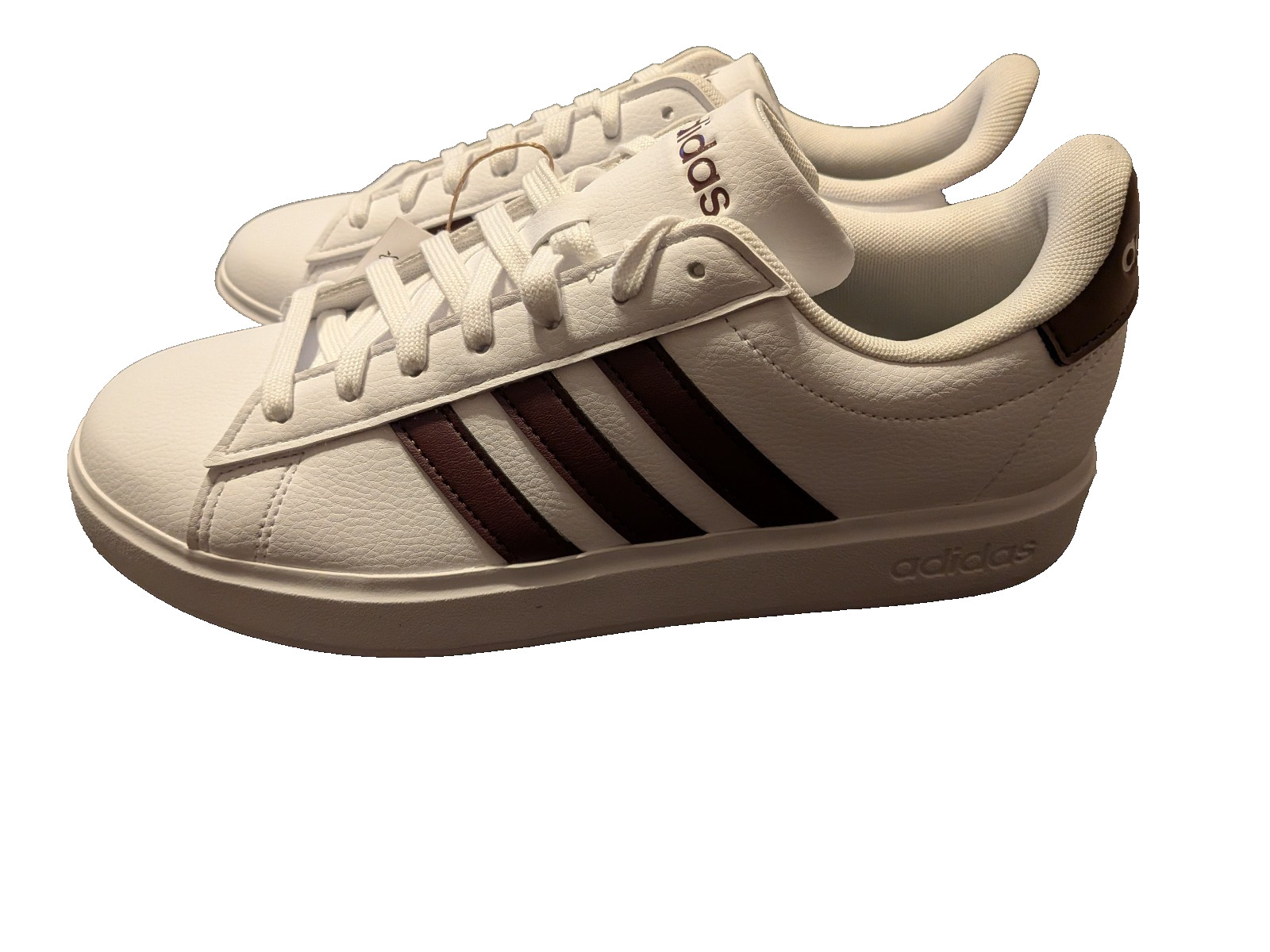 NEW Adidas Women GRAND COURT 2.0 Size 10 Shoes Sneakers White/Brown Men’s Size 9