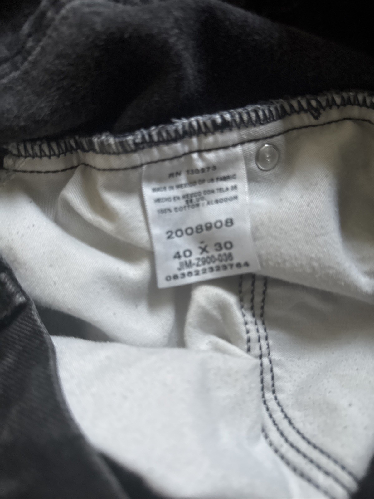 Lee Men’s Regular Fit Men’s 40/30 Wash Black Jeans 100% Cotton Straight Leg