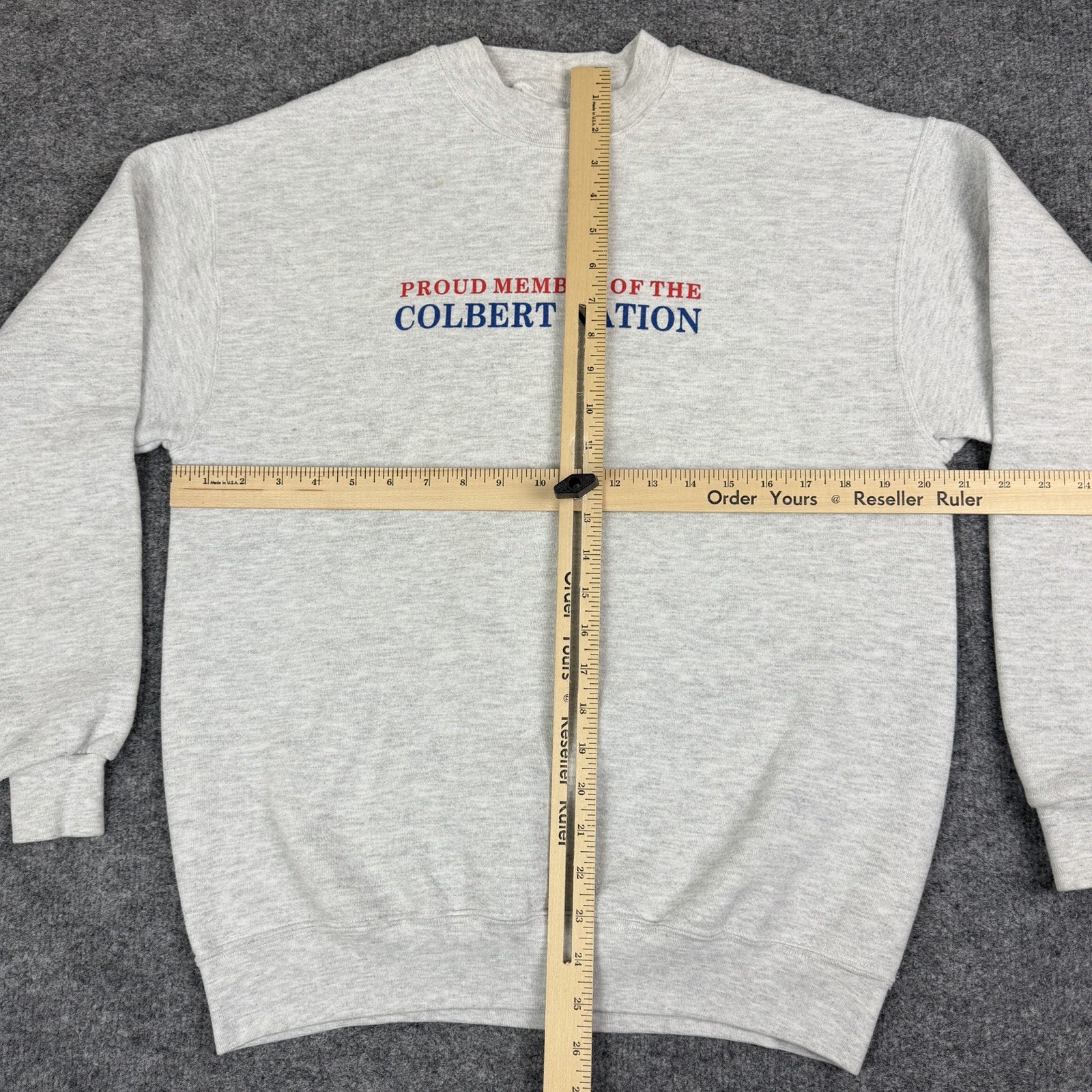 Vintage Stephen Colbert Sweatshirt Mens M Gray Crewneck 07 Presidential Campaign