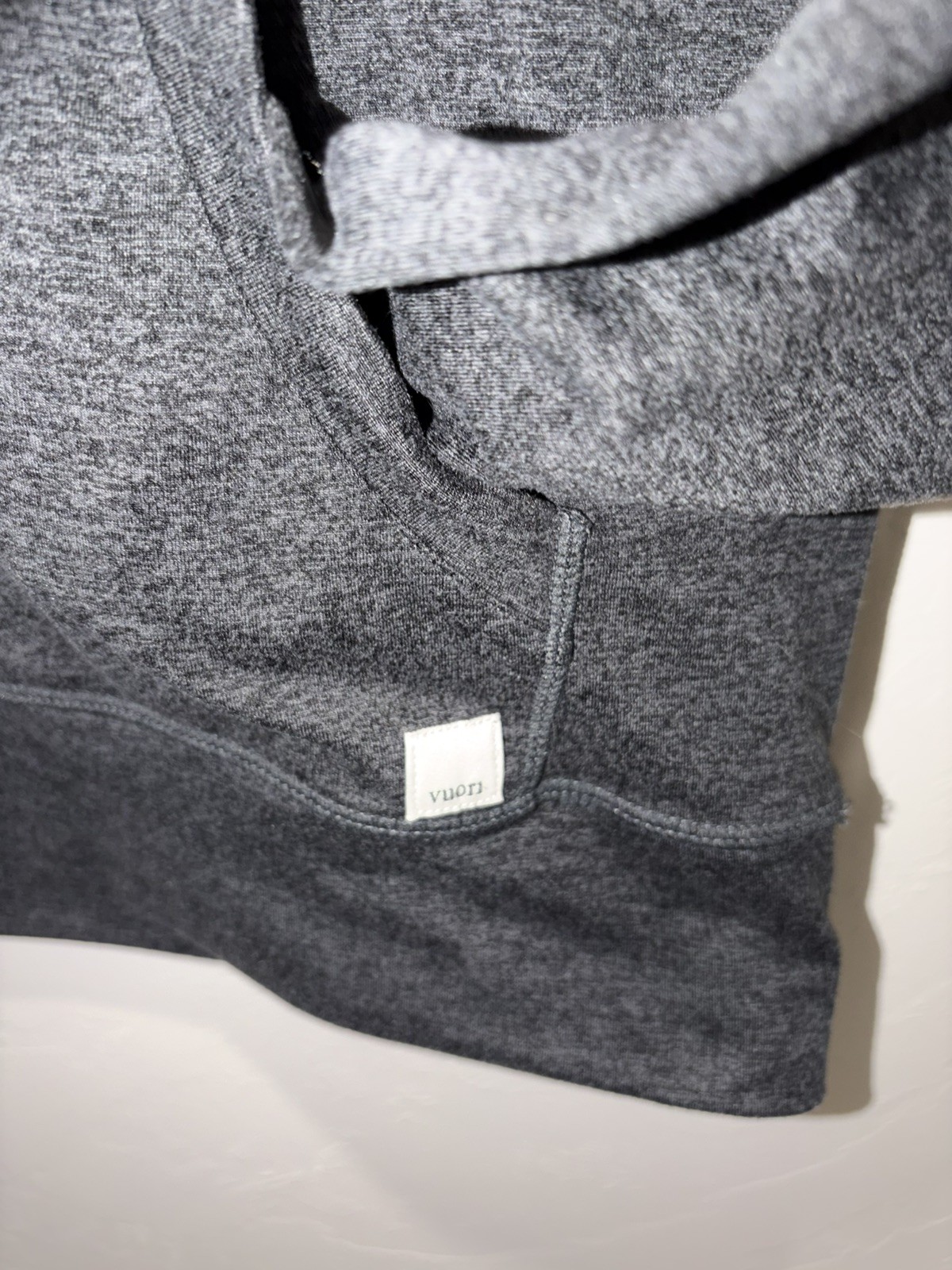 Vuori Mens Ponto Performance Half Zip Soft Casual Hoodie In Heathered Gray M