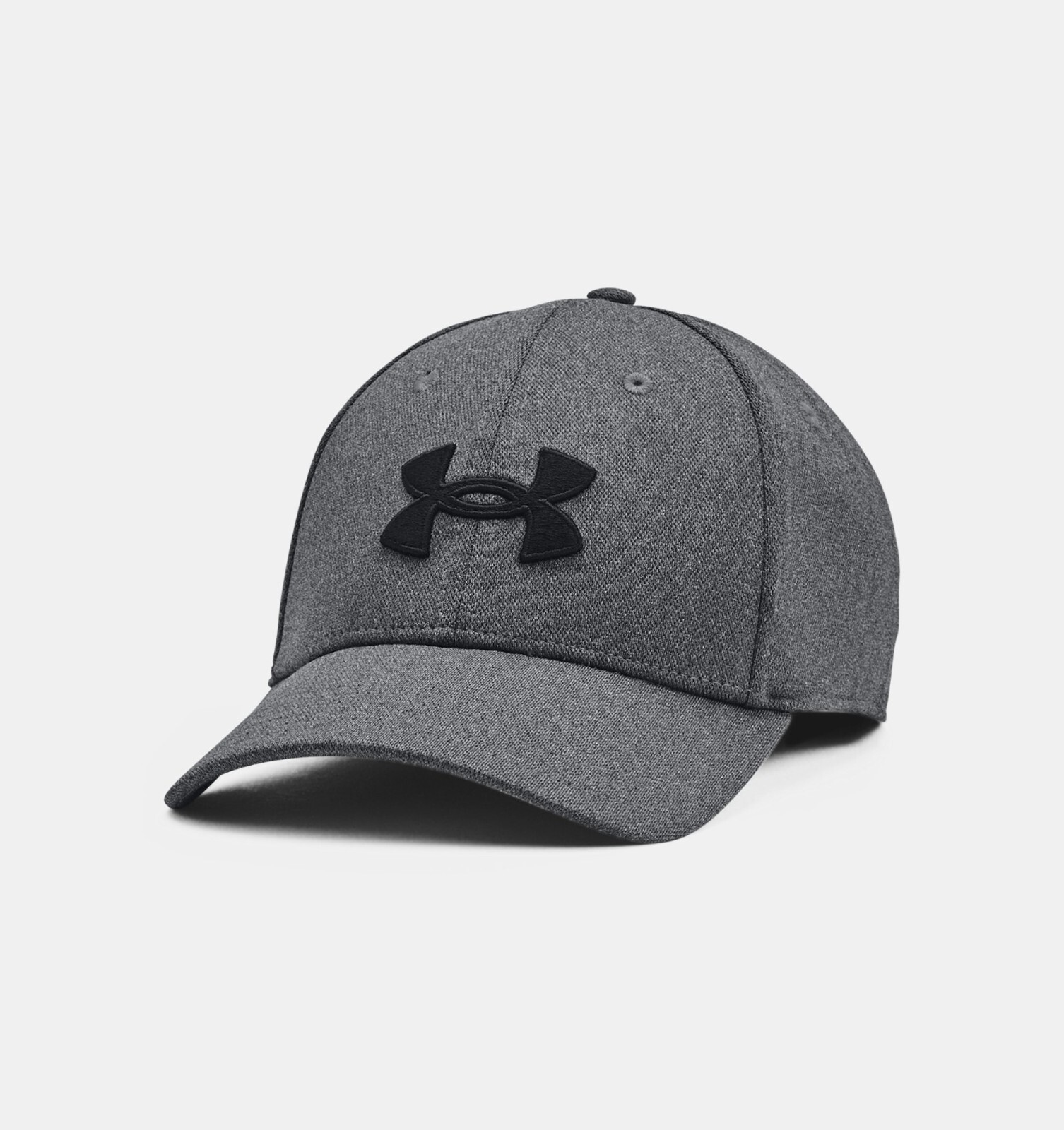 Under Armour Men’s UA Blitzing Cap Dark Gray/Black Stretch Fit Baseball Hat M/L