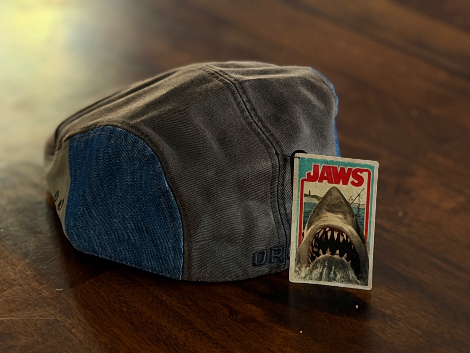 Boston Scally SOLD OUT Jaws Captain Quint Cap, Pin Set & Dustbag – Size XS