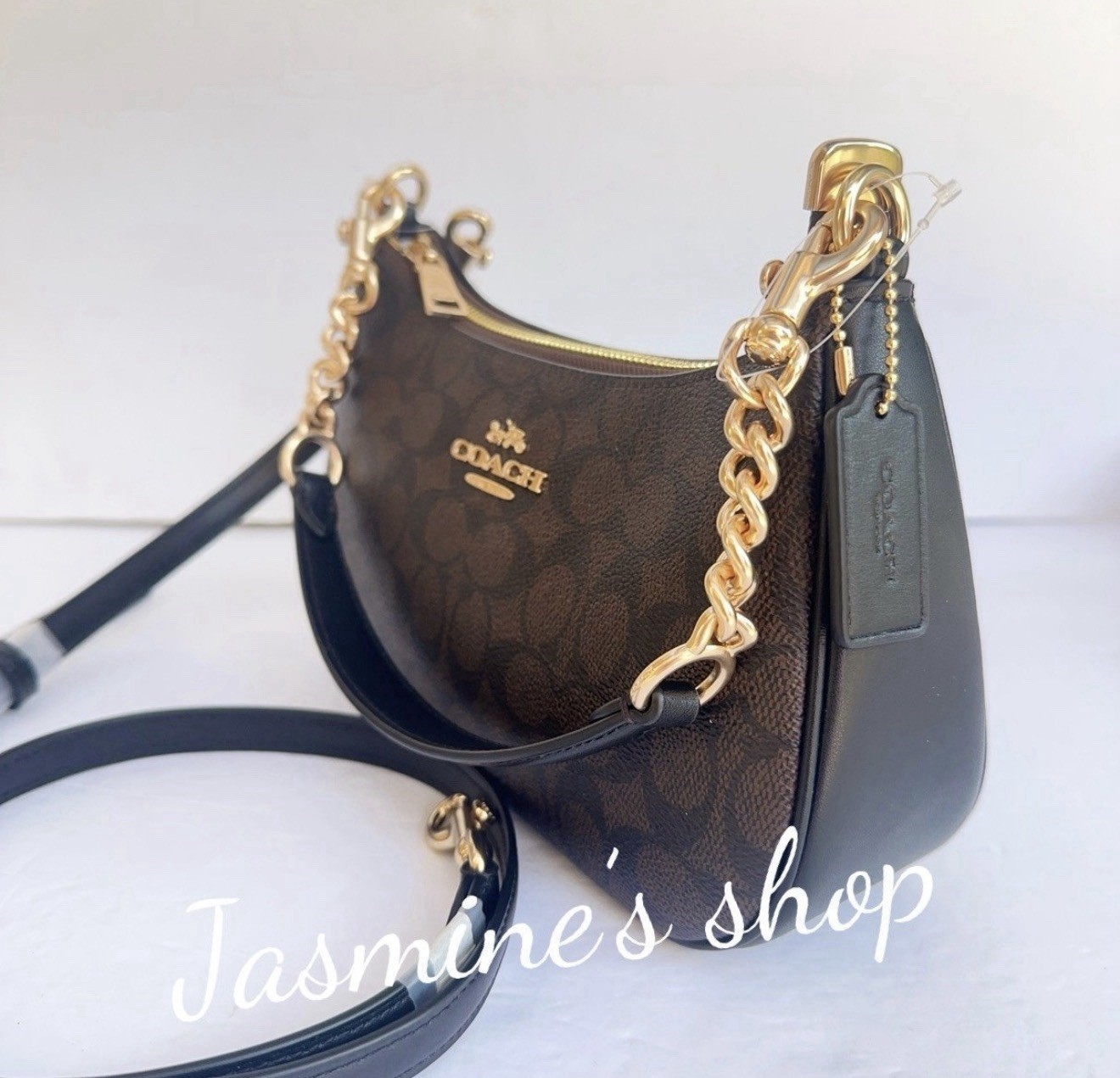 NWT Coach Teri Shoulder Bag In Signature Canvas cv933