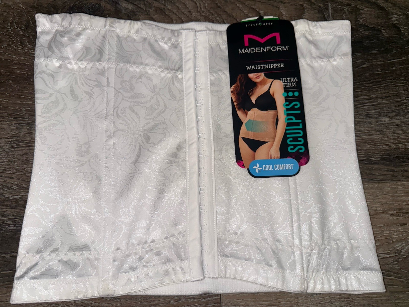 Maidenform ~ Women’s Waist Nipper Ultra Firm Control White Shaping Trainer ~ M