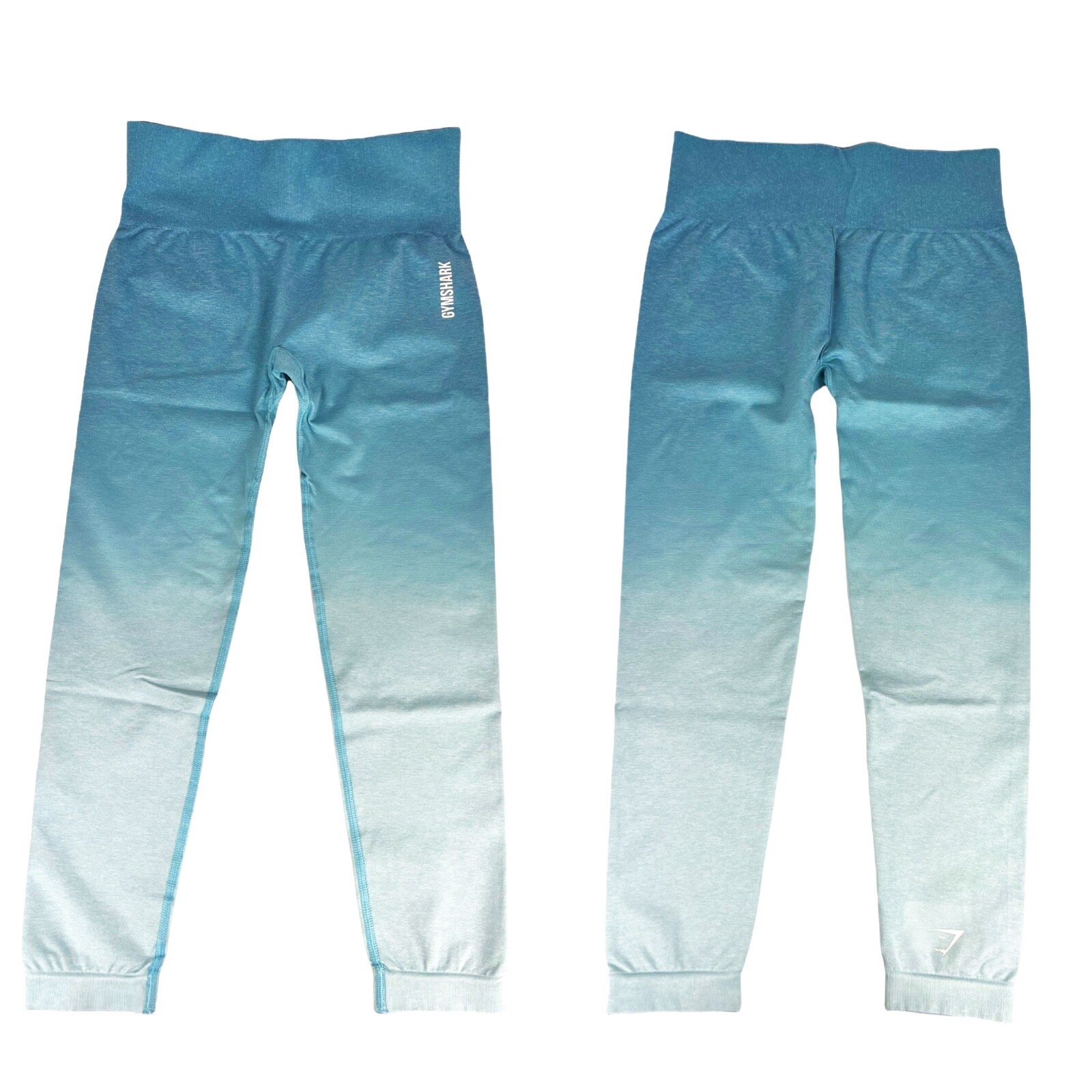 NEW Gymshark Woman’s Size Large Adapt Ombre Seamless Leggings Light Blue Marl