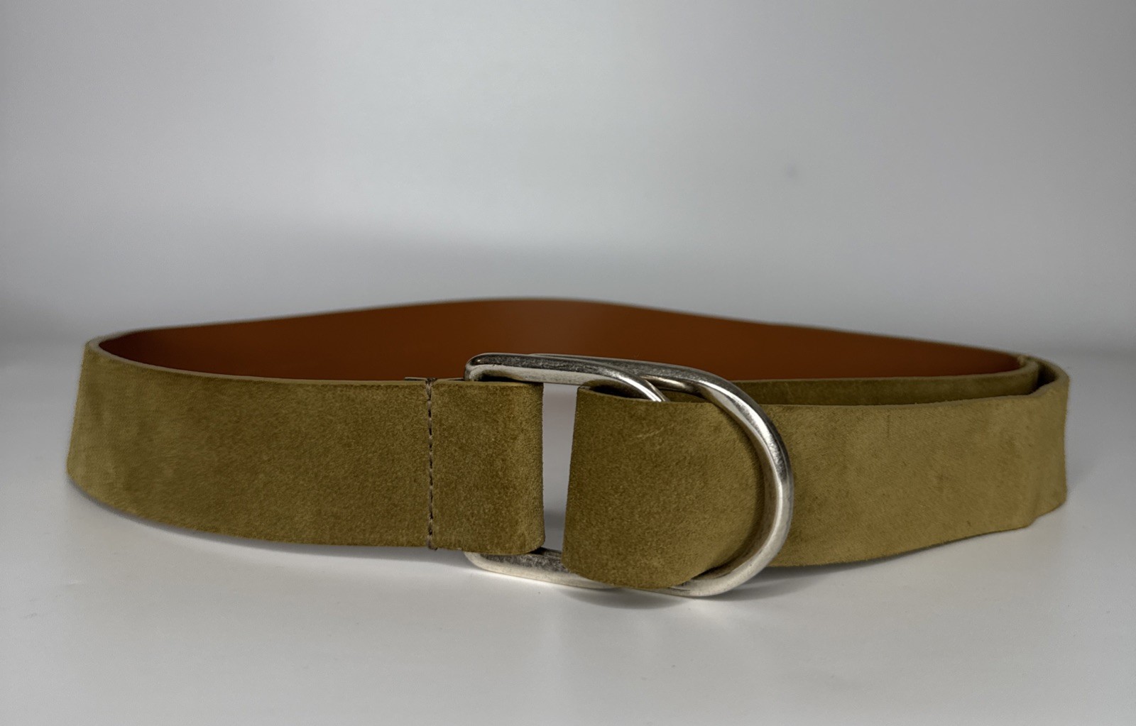 M.M. LAFLEUR The D-Ring Suede Belt SZ XL/XXL