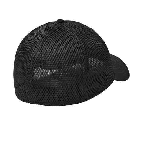 NE1020 New Era® Stretch Mesh Cap – Flag Black on Black size L/XL