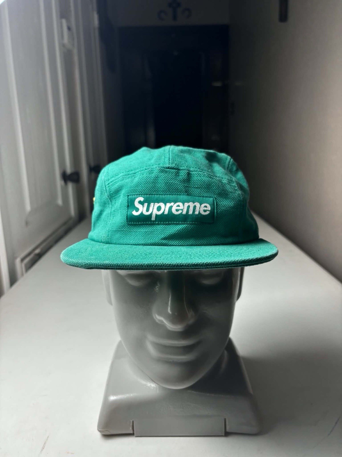 Supreme Washed Chino Twill Camp Cap ‘Green made in the USA