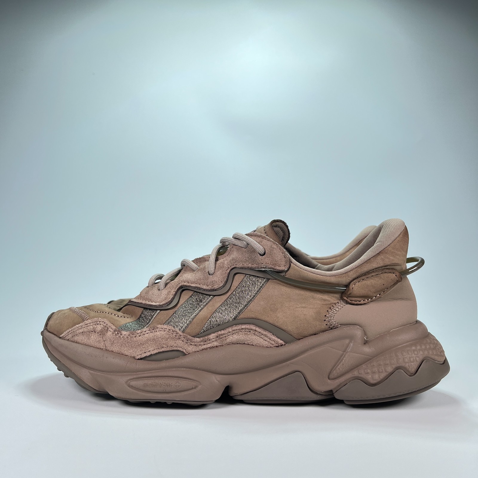 Adidas Ozweego Chalky Brown Lightweight Sneakers Lace Up GY6813 Women’s Size 9.5