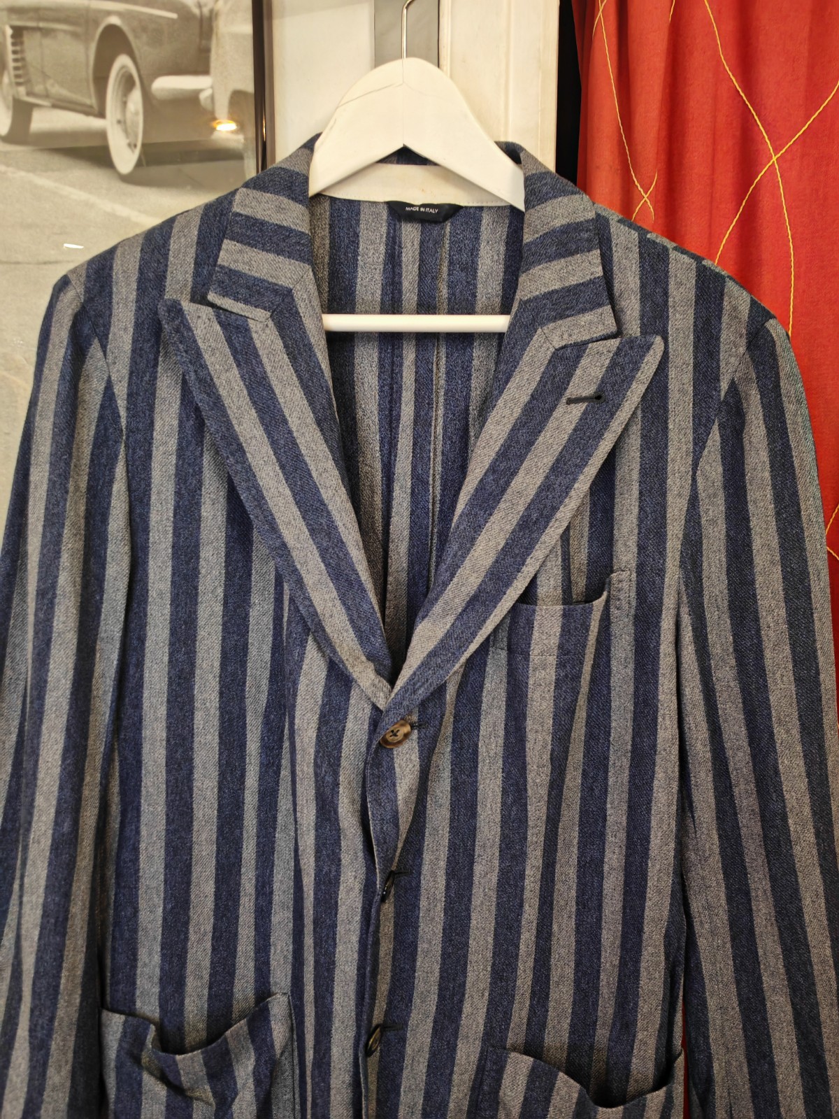 Tombolini 700€ Men’ Blazer Jacket Cotton Size EU 50 ( M ) Made in Italy