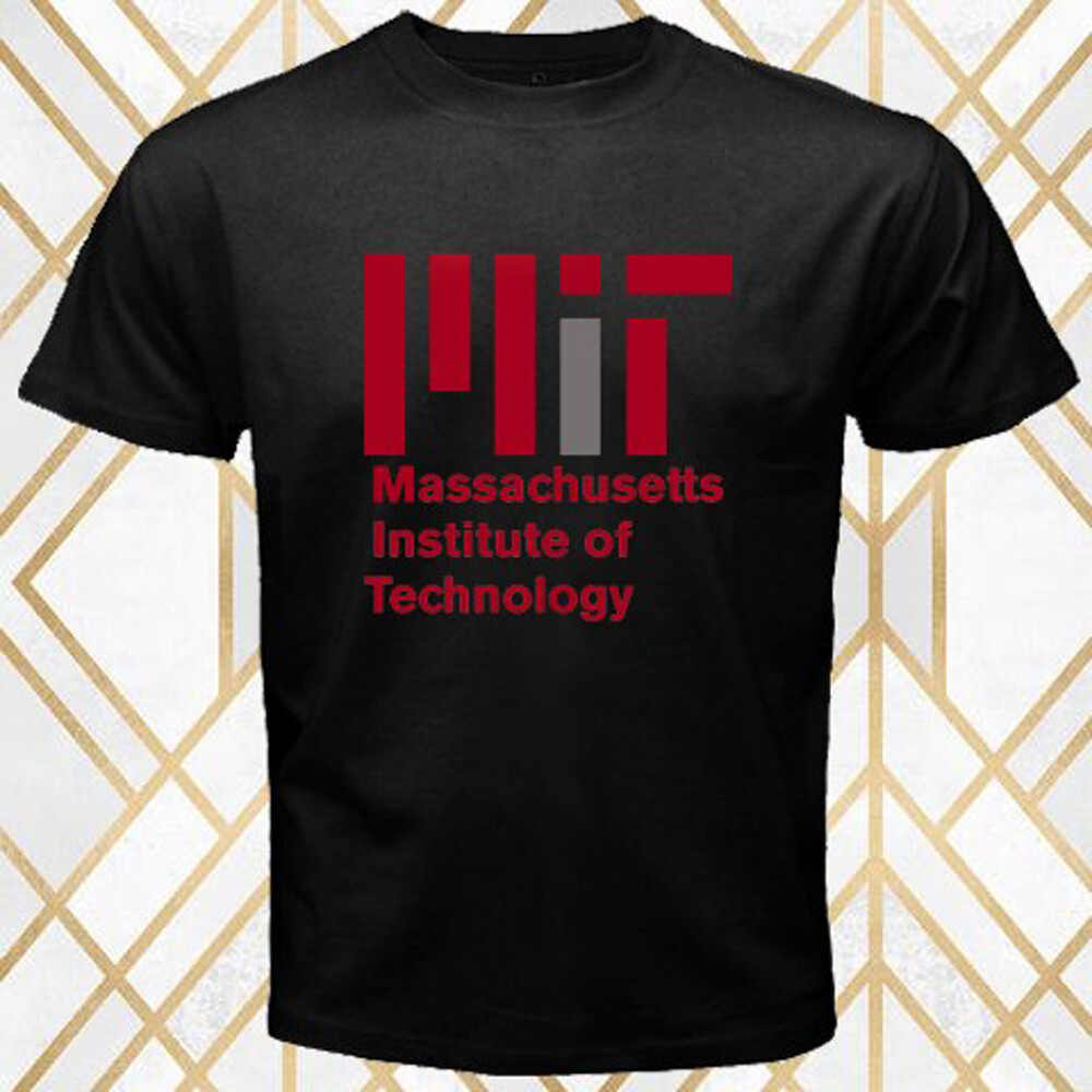 MIT Massachusets Institute Technology College Men’s Black T-Shirt Size S – 5XL
