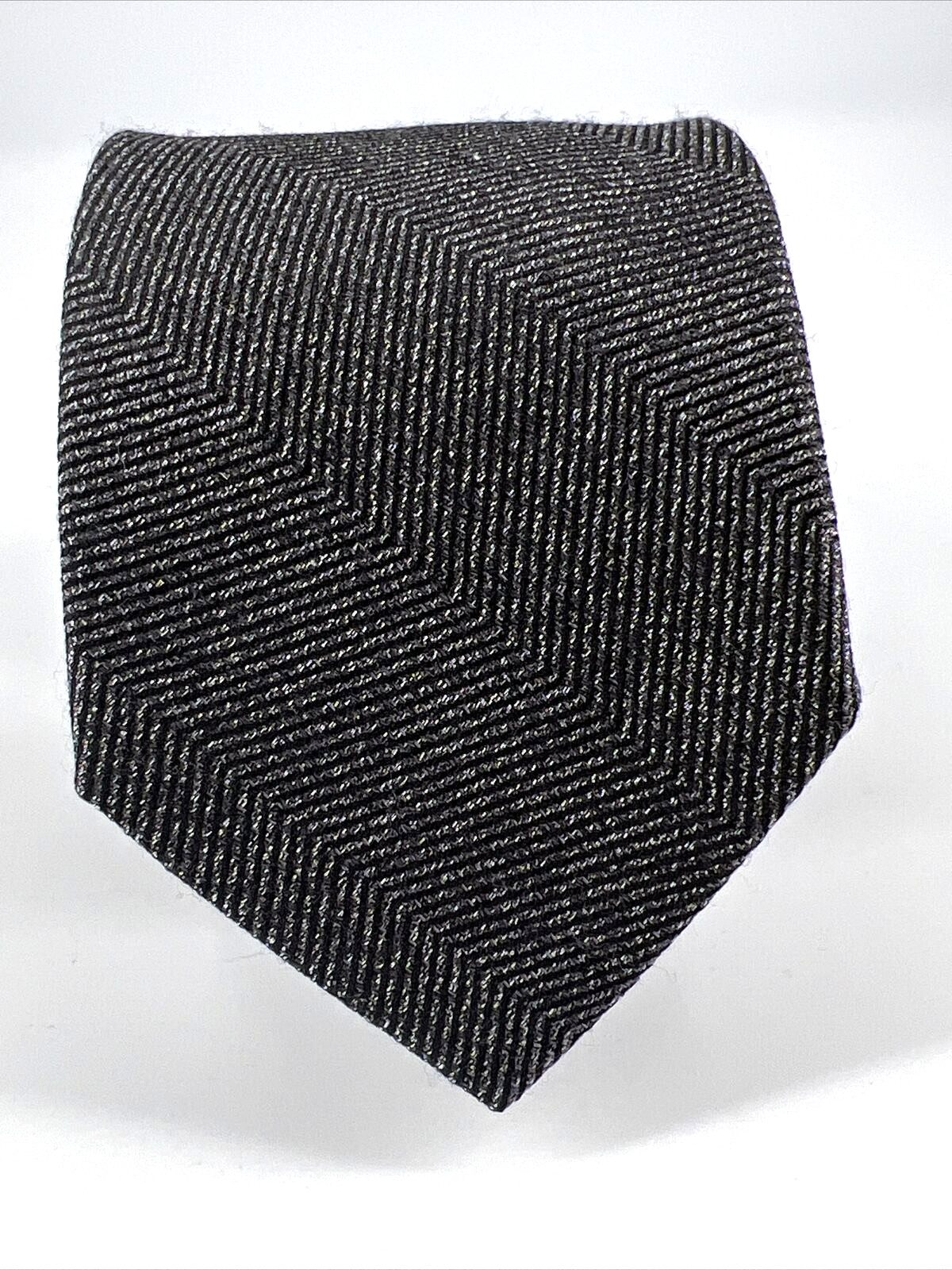 Combatant Gentlemen Grey Gray Hand Made Silk Wool Blend Men’s Necktie Tie