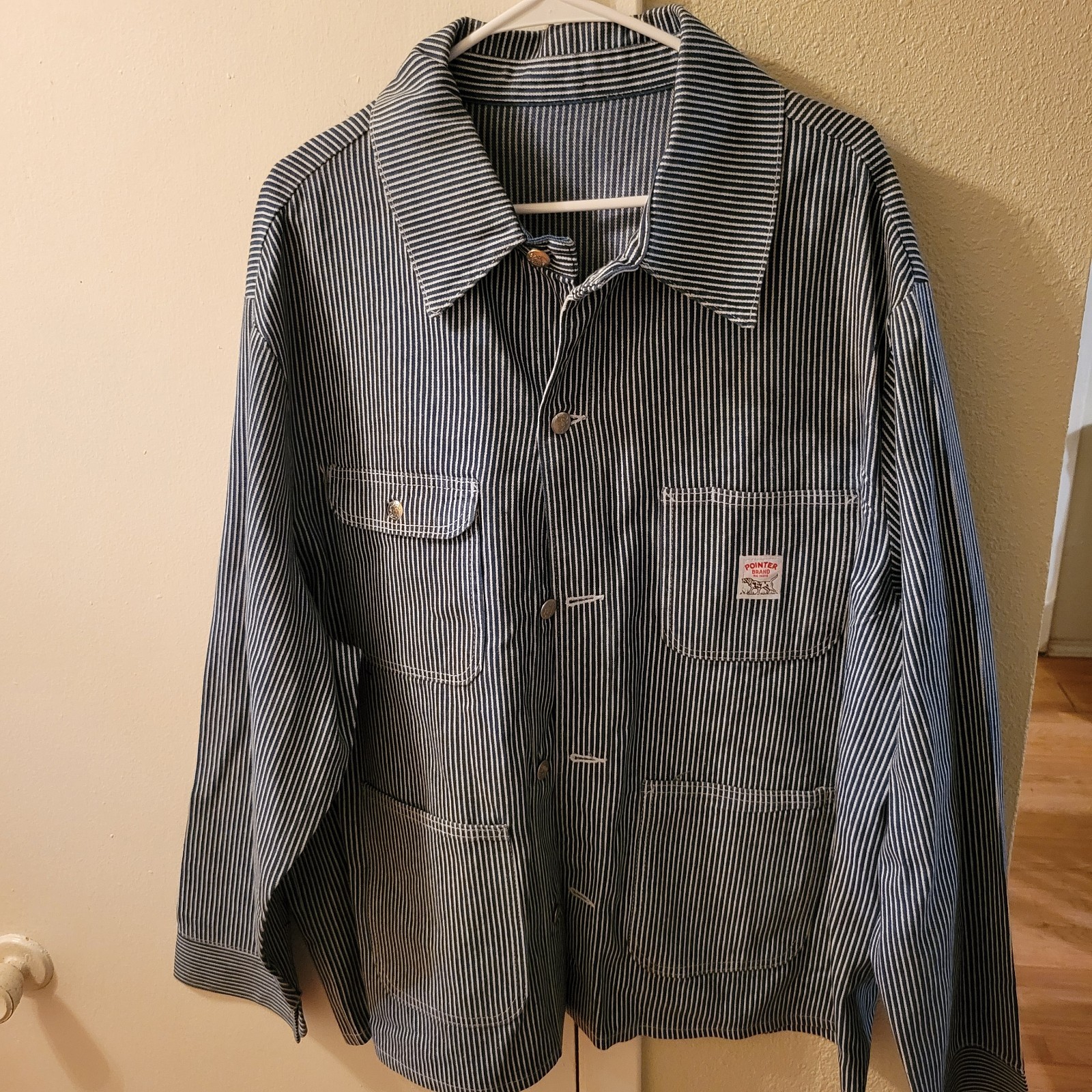 90’S Vintage American Made Pointer Hickory Denim Coveralls Men’s #D1911