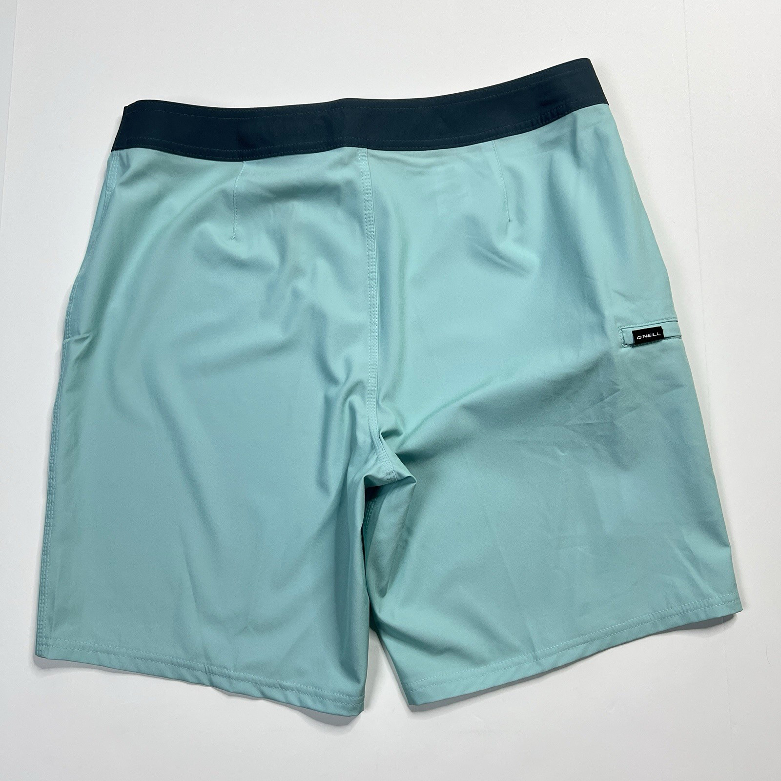 O’Neill Heat Solid Hyperfreak Board Shorts 8.5” Pastel Turquoise Mens 34 NWT