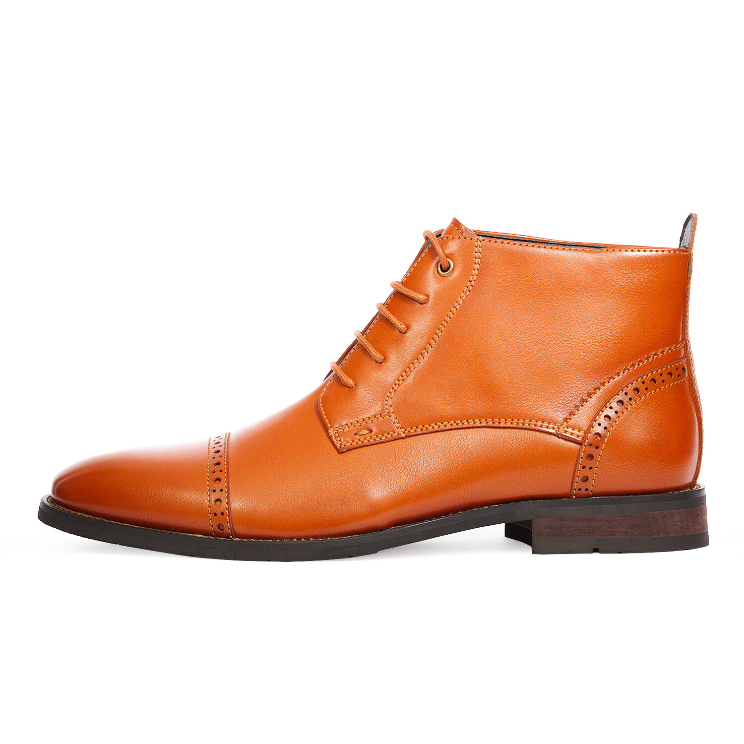 Men’s Dress Oxford Boots Cap Toe Side Lined Ankle Boot Shoes Size 6.5-15 US