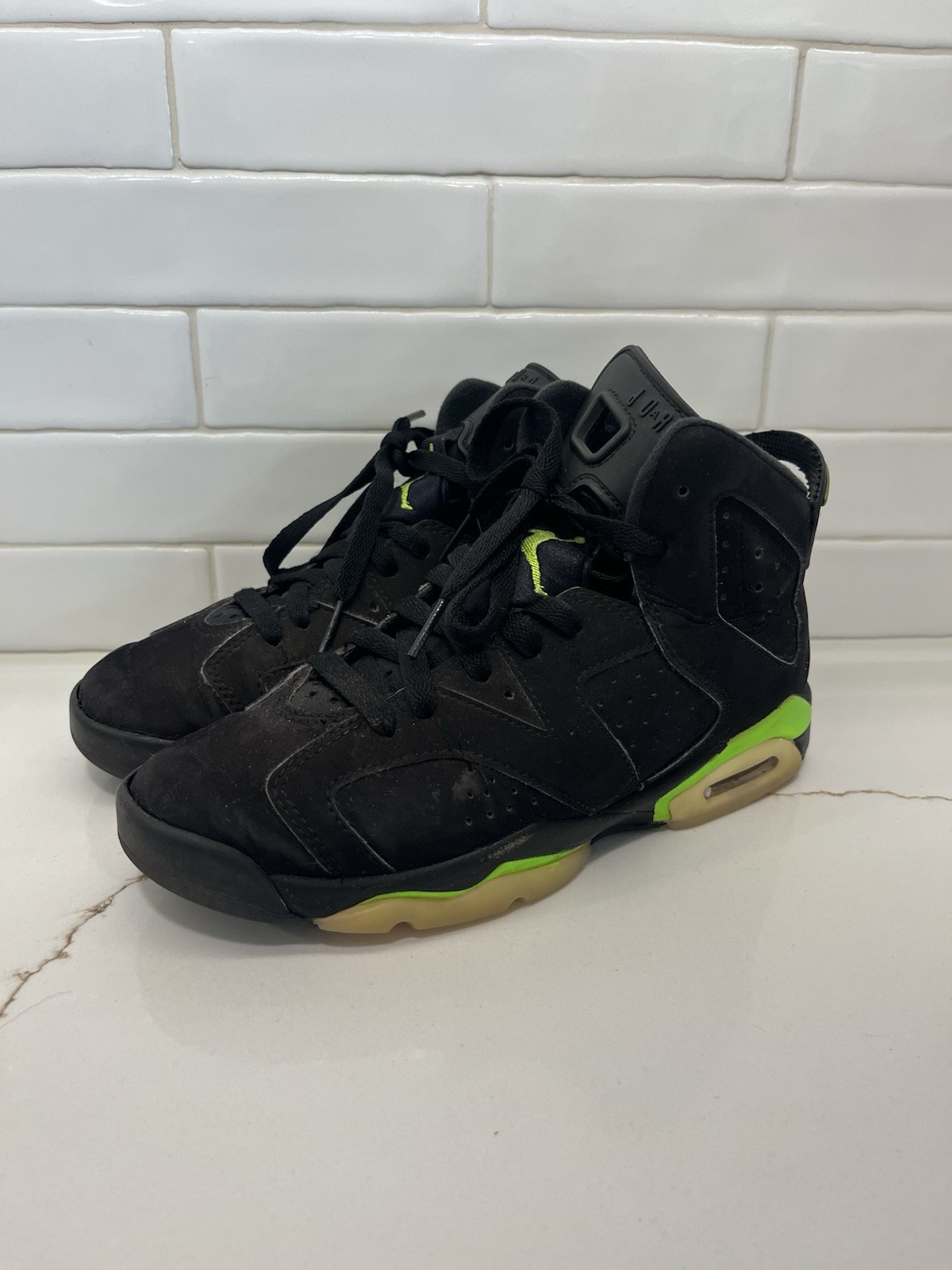 Air Jordan 6 Retro Electric Green Black GS Youth 5Y 384665-003