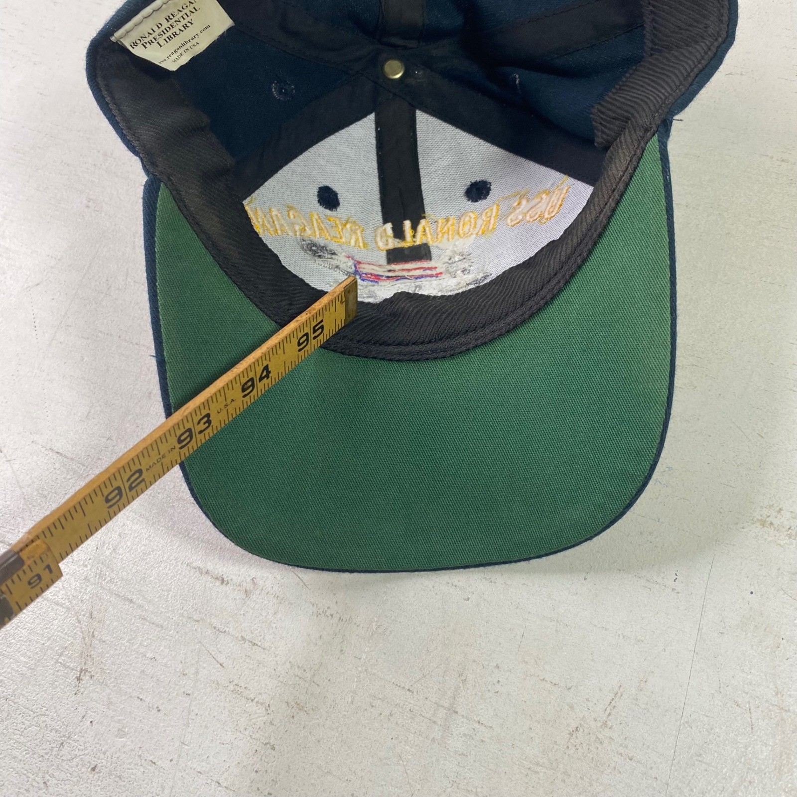 USS Ronald Reagan CVN 76 Navy Command Ball Cap Hat Peace Through Strength