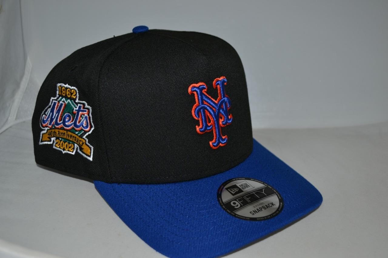 NEW ERA NEW YORK METS 950AF CURVED 40TH ANNIVERSARY 1962-2002 SNAPBACK GREEN NEW