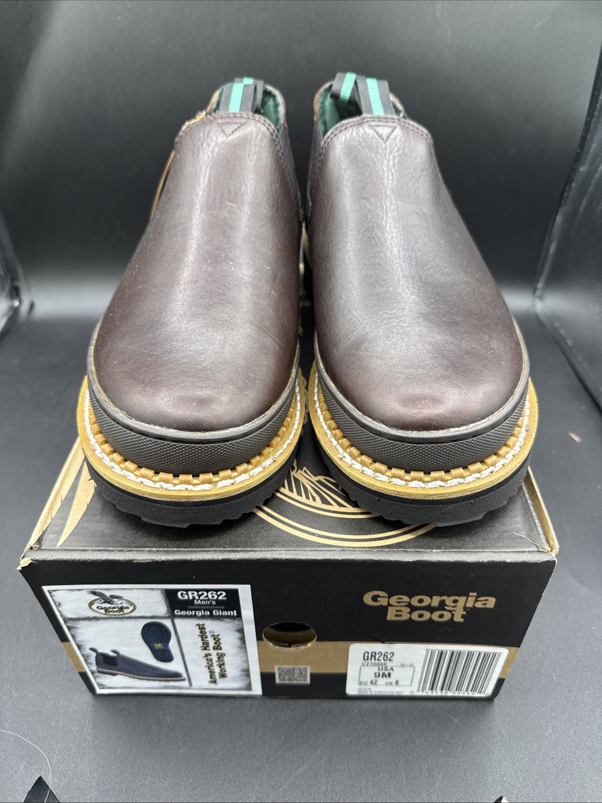 PICK SIZE – Georgia Boots GR262 Mens Brown Romeo Georgia Giant Boot