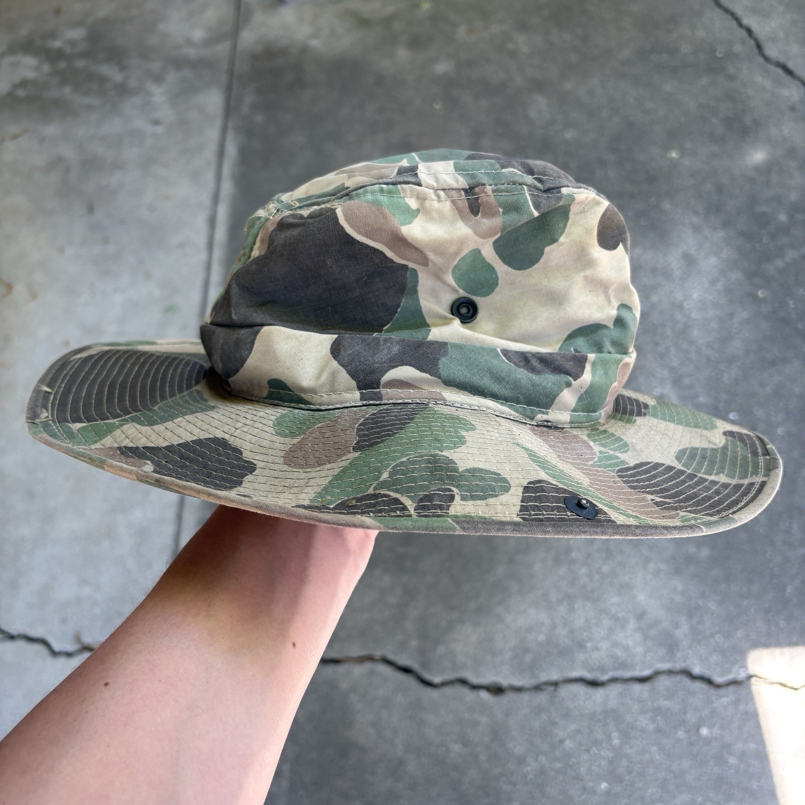 Vintage Desert Camouflage Boonie Hat Chocolate Chip Camo