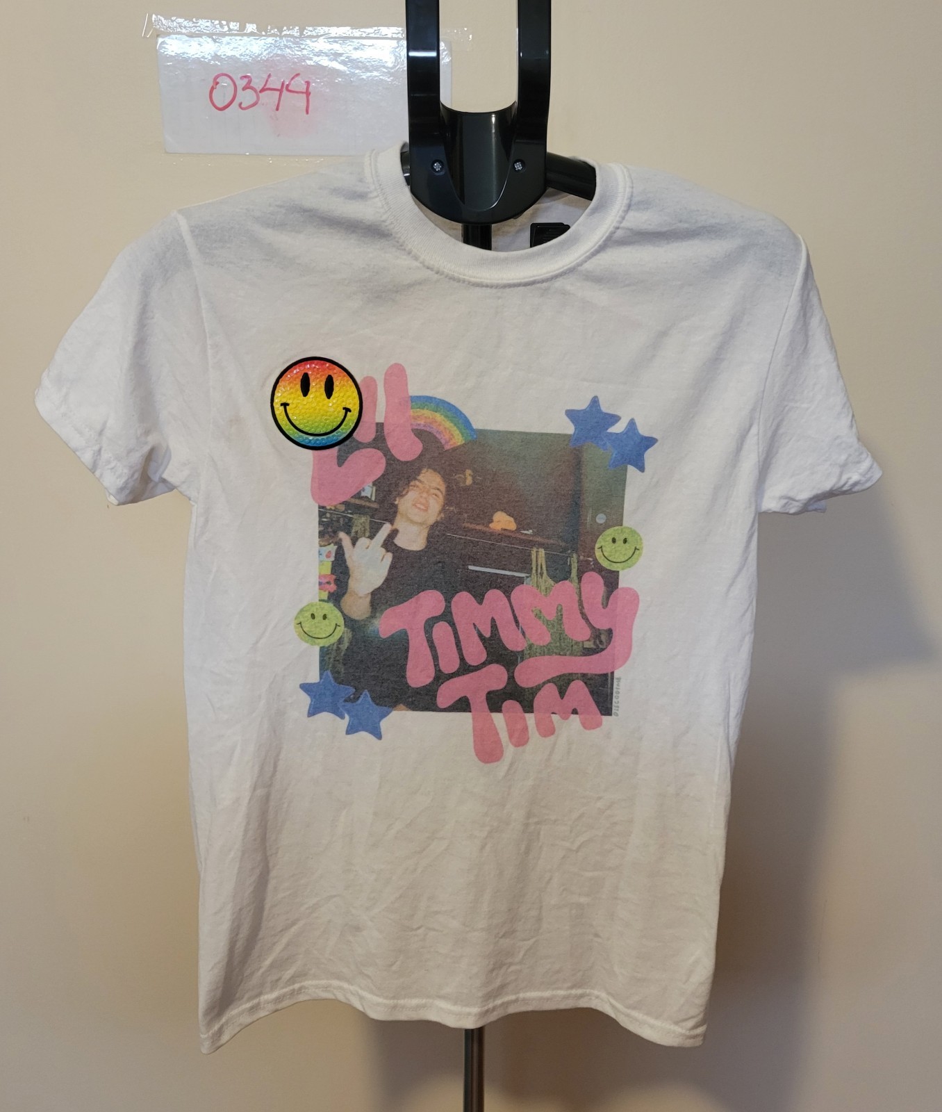 Gildan DryBlend White T-Shirt – Size S (344)