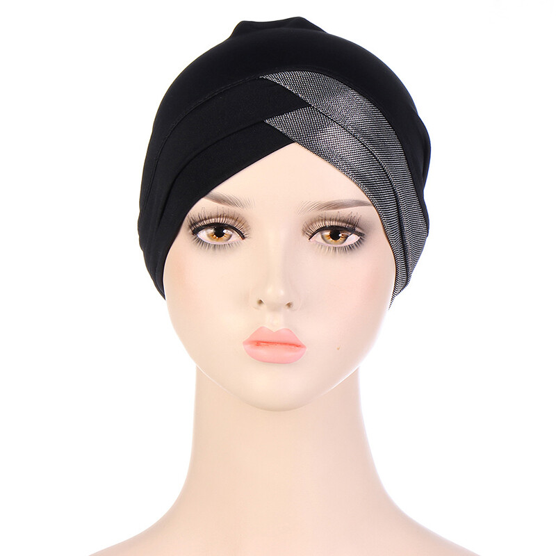 Stretch Muslim Headscarf, Chemo Cap for Hair Loss Women Wrap Turban