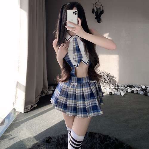 Sexy Student Uniform Lingerie Skirt Lovely Japanese Schoolgirl Costume Hot Dress