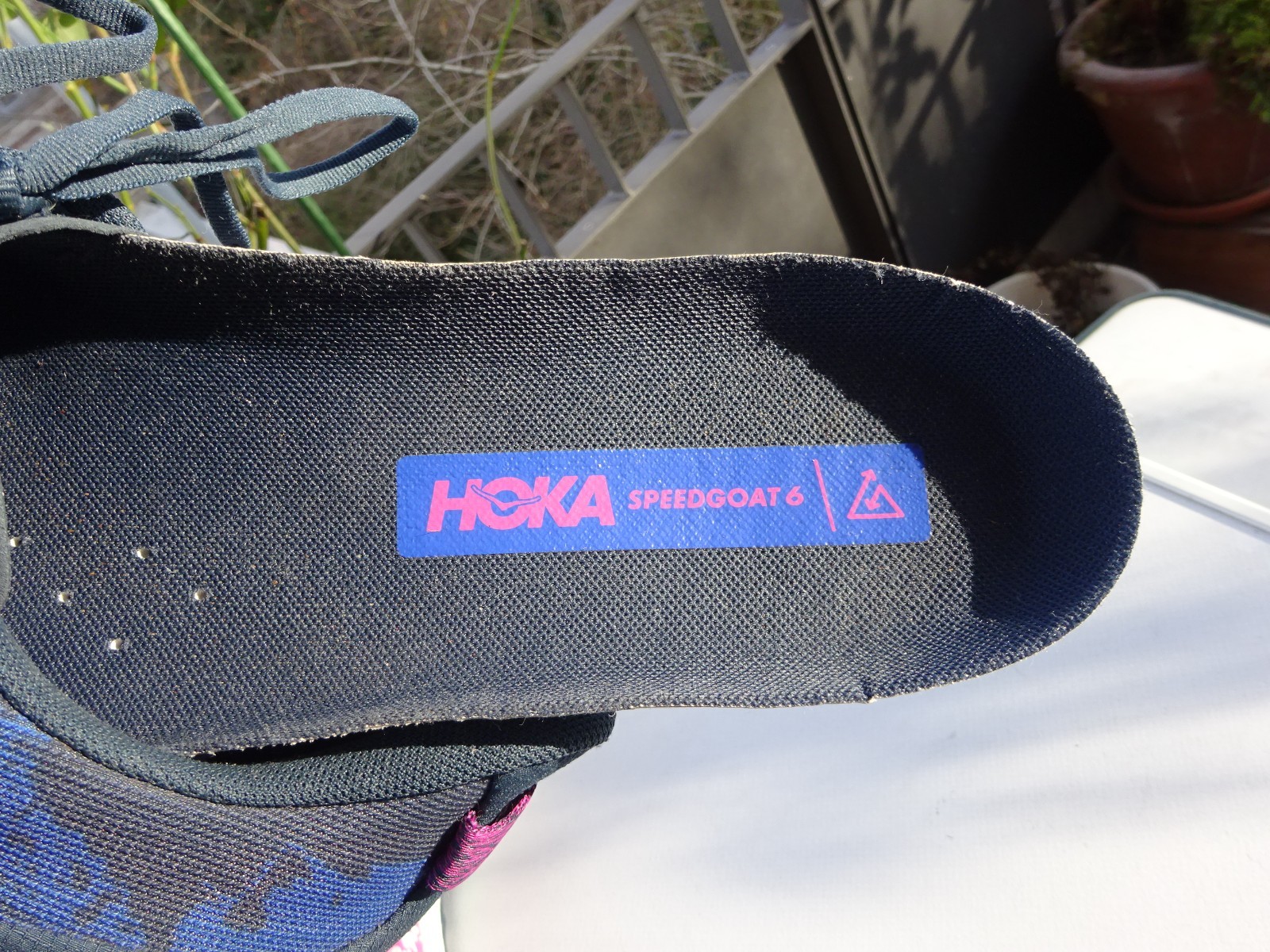 Hoka Speedgoat 6 running shoes XL extra light trainers size 46 2/3 (UK11.5EE) WIDE TOP
