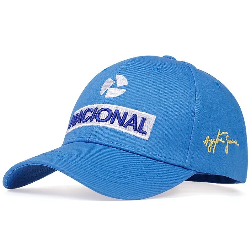 New Ayrton Senna Racer Fashion Embroidery Cap Outdoor Sun Protection Team Baseba